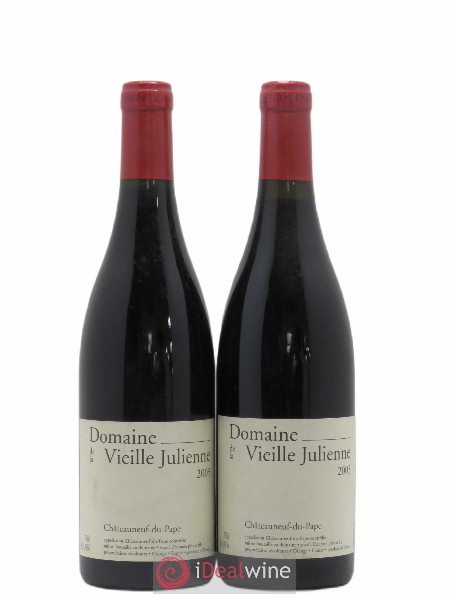 Châteauneuf-du-Pape Vieille Julienne (Domaine de la) Jean-Paul Daumen 2005 - Lot de 2 bouteilles - 0