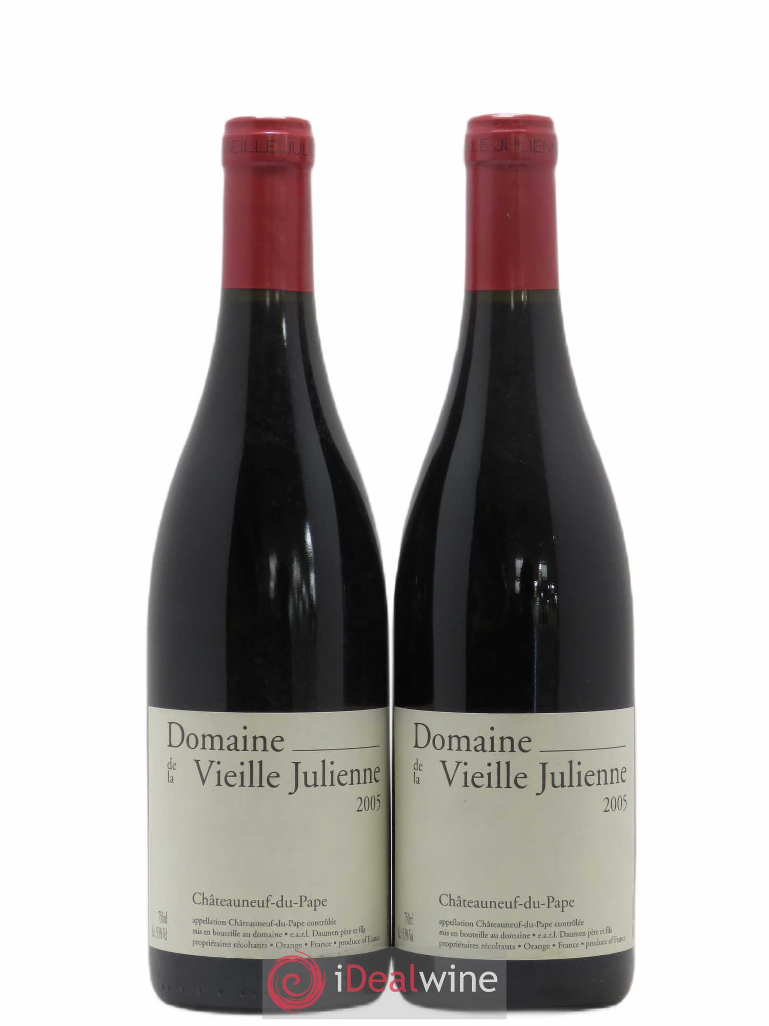 Châteauneuf-du-Pape Vieille Julienne (Domaine de la) Jean-Paul Daumen 2005 - Lot de 2 bouteilles - 0