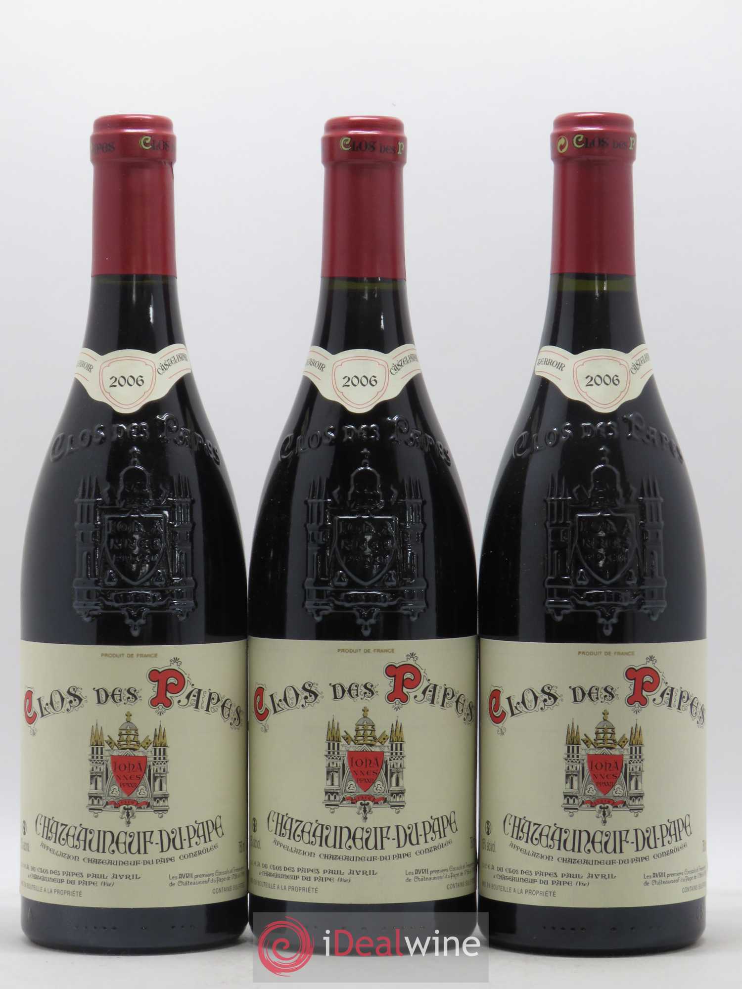 Châteauneuf-du-Pape Clos des Papes - Paul Avril 2006 - Lot de 12 bouteilles - 1