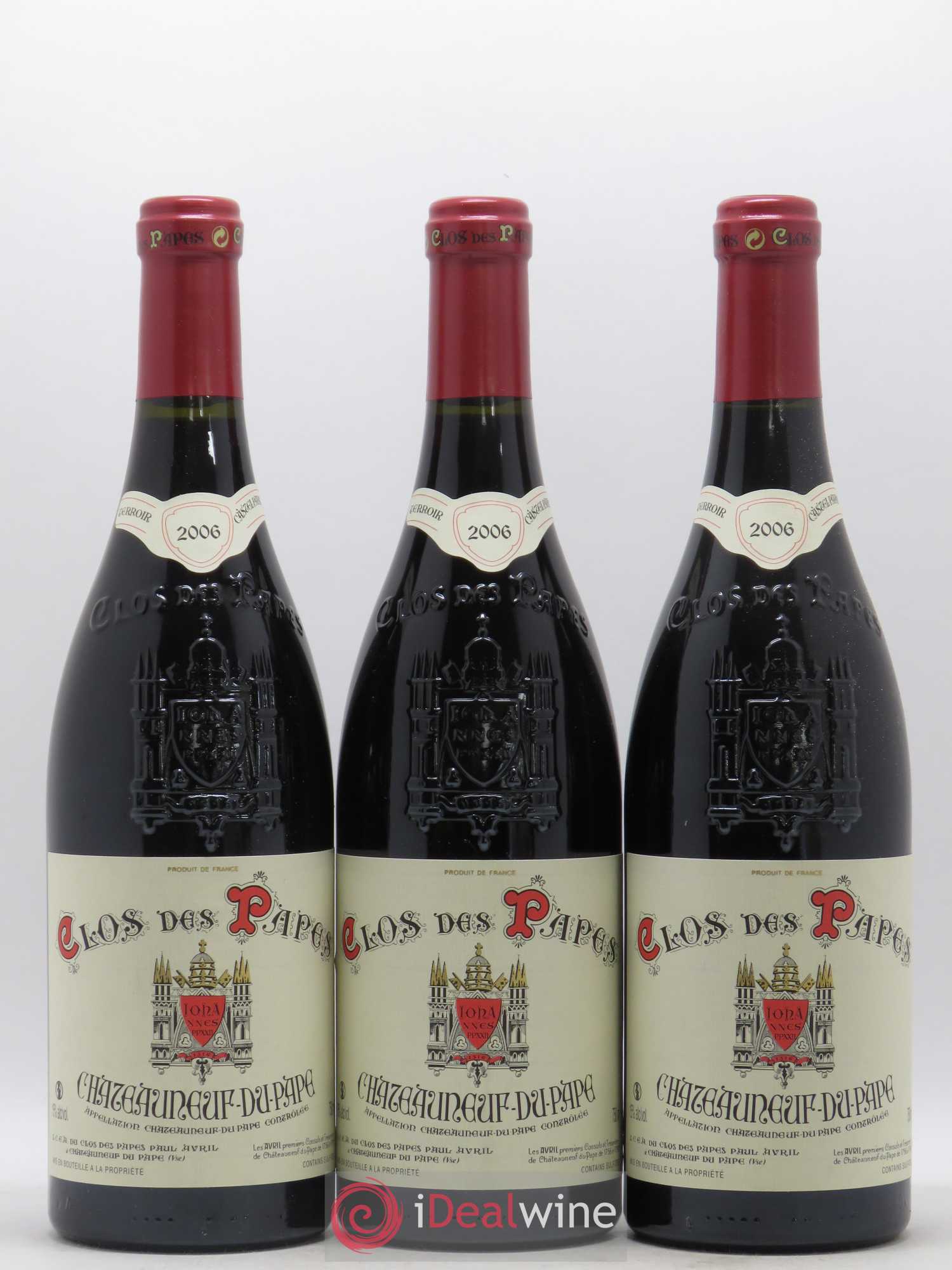 Châteauneuf-du-Pape Clos des Papes - Paul Avril 2006 - Lot de 12 bouteilles - 2