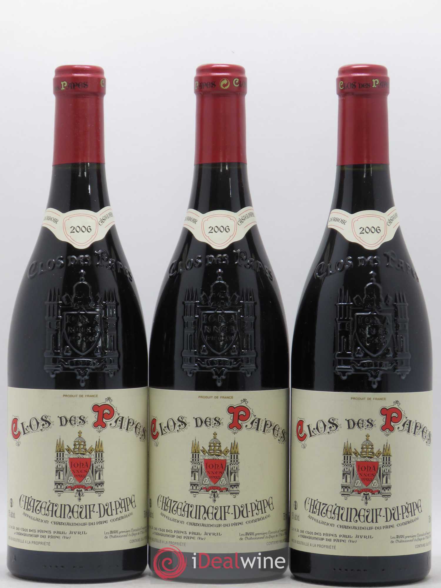 Châteauneuf-du-Pape Clos des Papes - Paul Avril 2006 - Lot de 12 bouteilles - 2