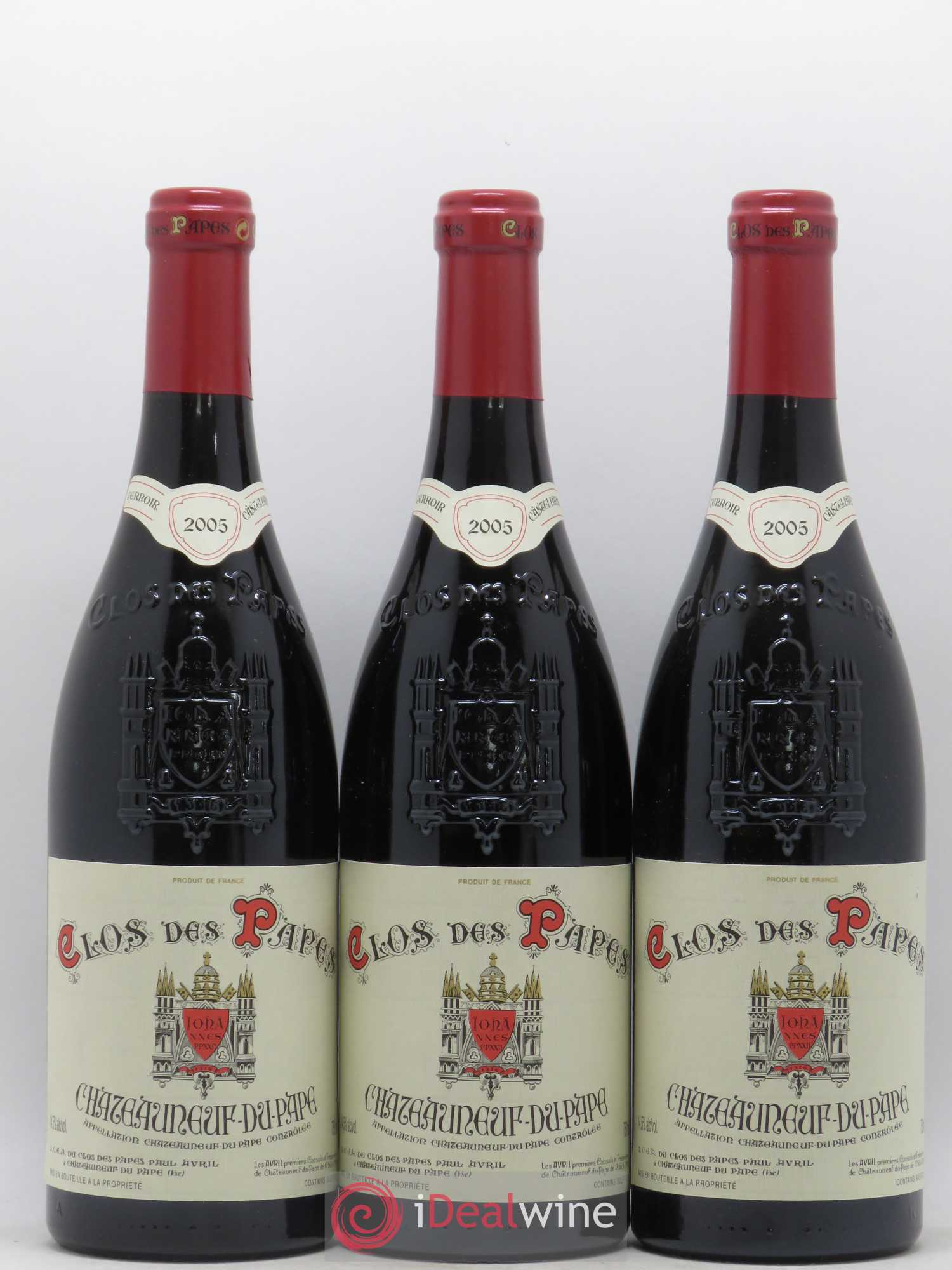 Châteauneuf-du-Pape Clos des Papes - Paul Avril 2005 - Lot de 12 bouteilles - 2
