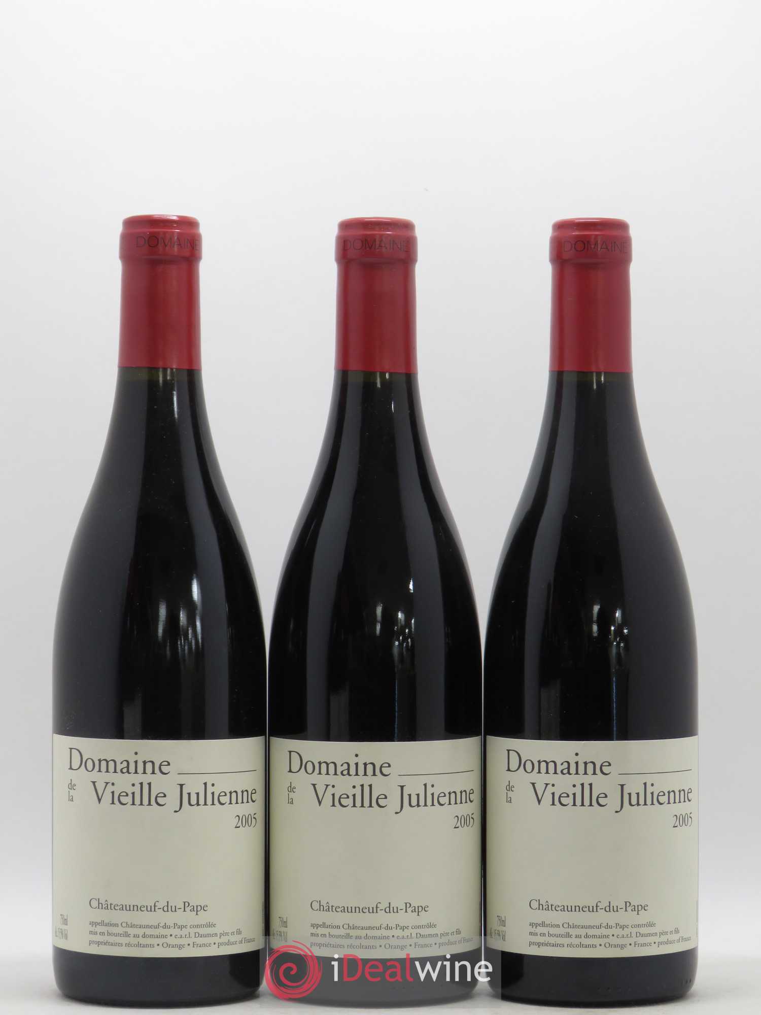 Châteauneuf-du-Pape Vieille Julienne (Domaine de la) Jean-Paul Daumen 2005 - Lot de 6 bouteilles - 1
