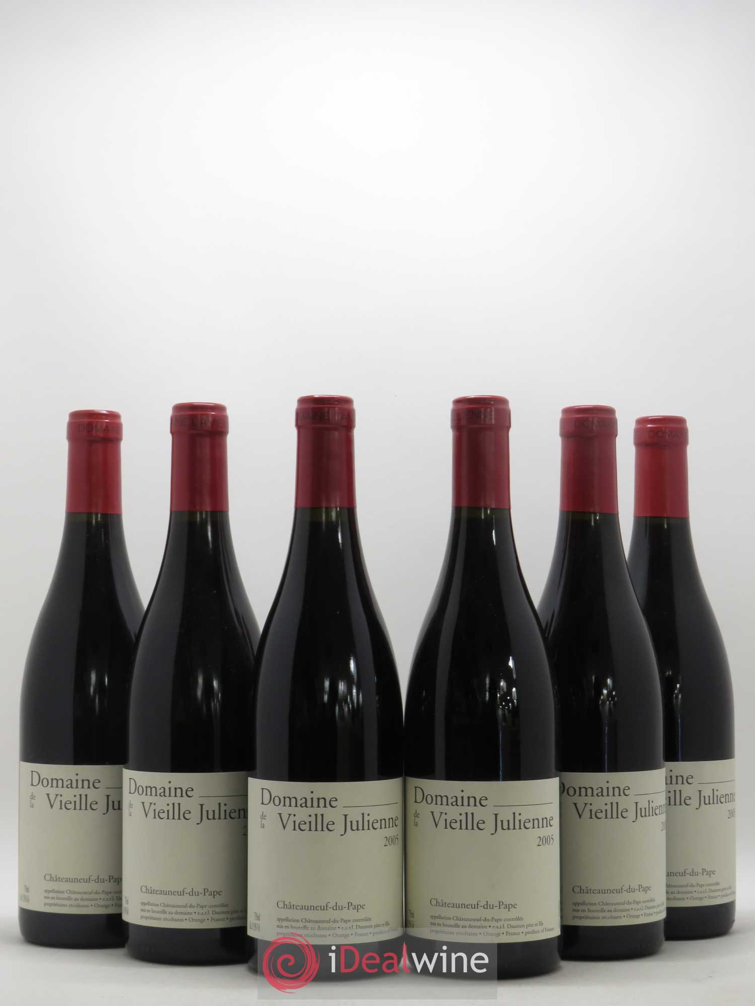 Châteauneuf-du-Pape Vieille Julienne (Domaine de la) Jean-Paul Daumen 2005 - Lot de 6 bouteilles - 0