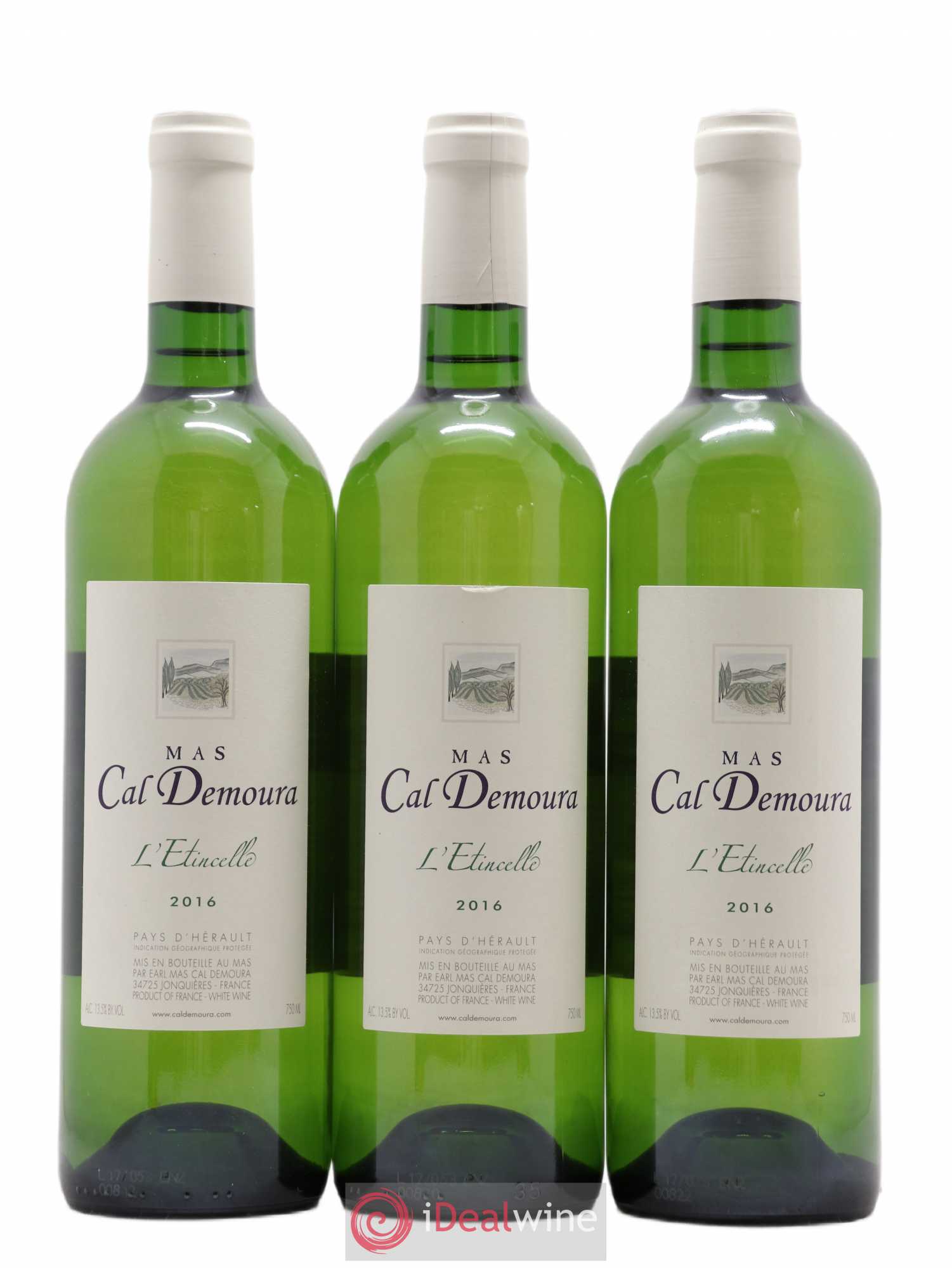 Pays d'Hérault L'Etincelle Mas Cal Demoura 2016 - Lot de 3 bouteilles - 0