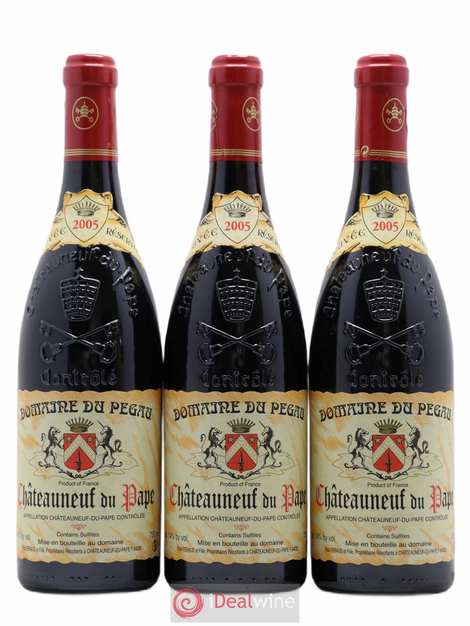Châteauneuf-du-Pape Domaine du Pégau Cuvée Réservée Paul et Laurence Féraud 2005 - Lot de 3 bouteilles - 0