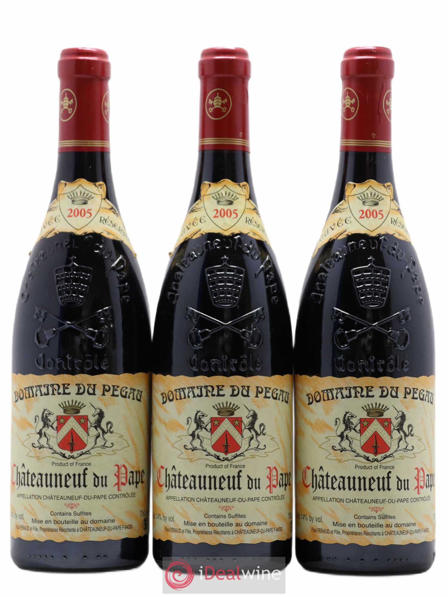 Châteauneuf-du-Pape Domaine du Pégau Cuvée Réservée Paul et Laurence Féraud 2005 - Lot de 3 bouteilles - 0