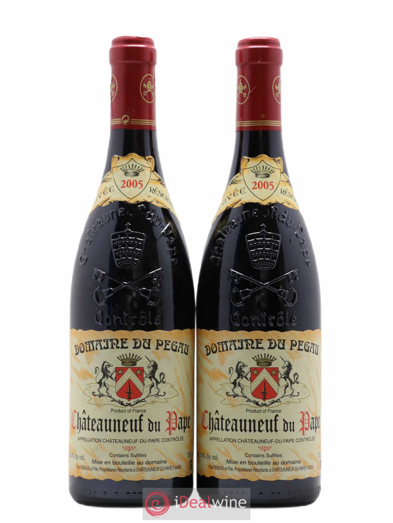 Châteauneuf-du-Pape Domaine du Pégau Cuvée Réservée Paul et Laurence Féraud 2005 - Lot de 2 bouteilles - 0
