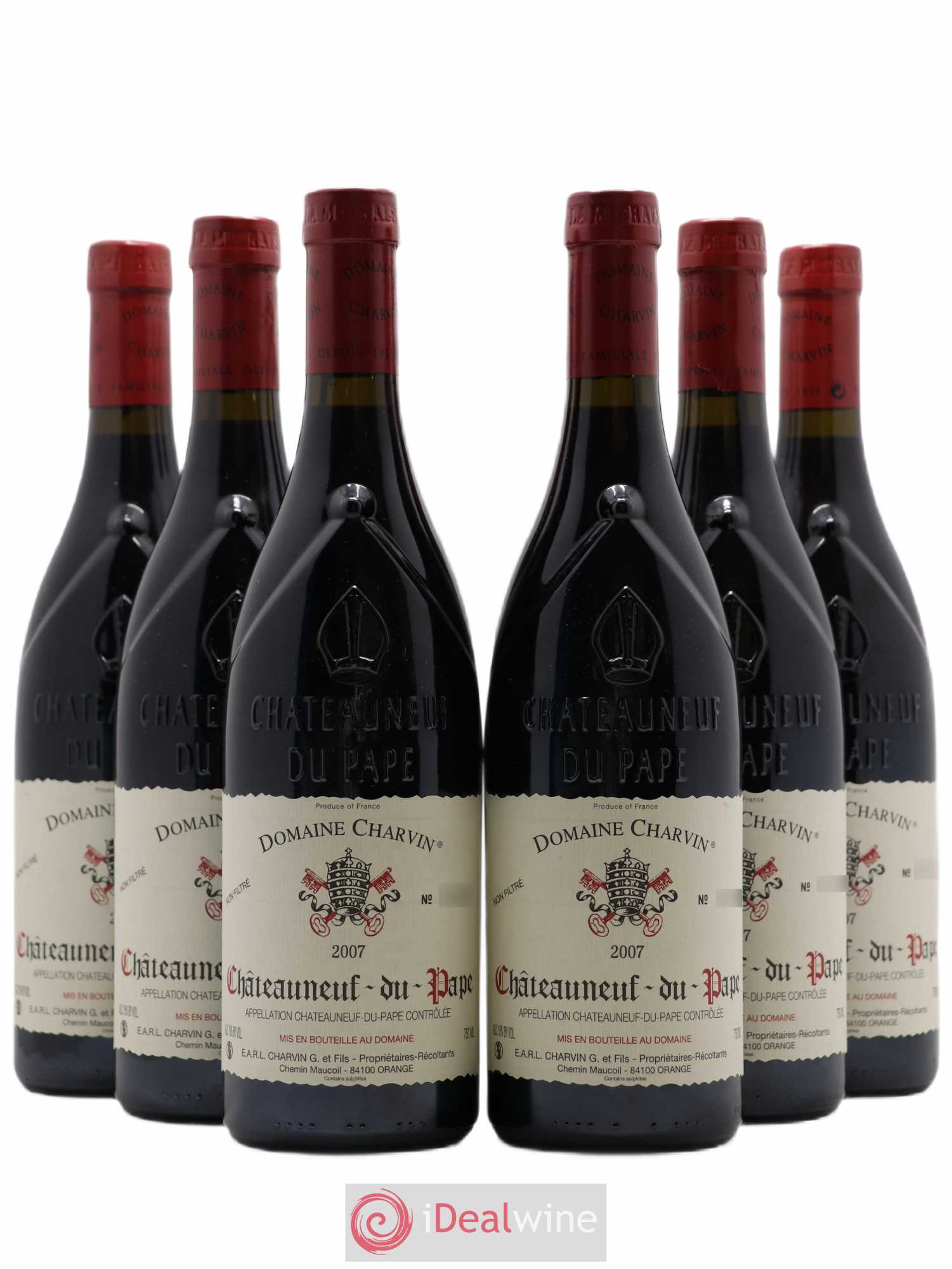 Châteauneuf-du-Pape Charvin (Domaine) 2007 - Lot de 6 bouteilles - 0