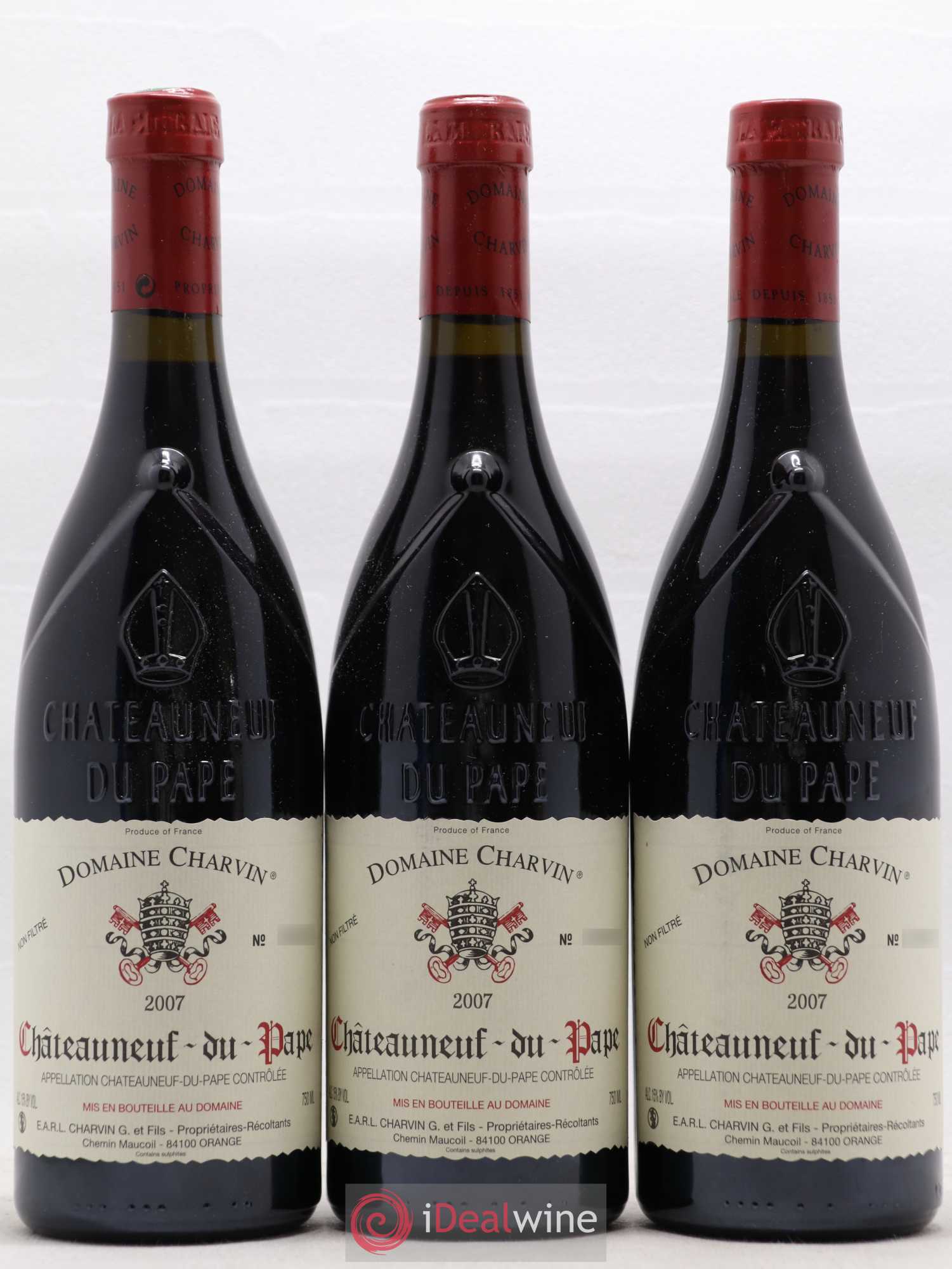 Châteauneuf-du-Pape Charvin (Domaine) 2007 - Lot de 6 bouteilles - 1