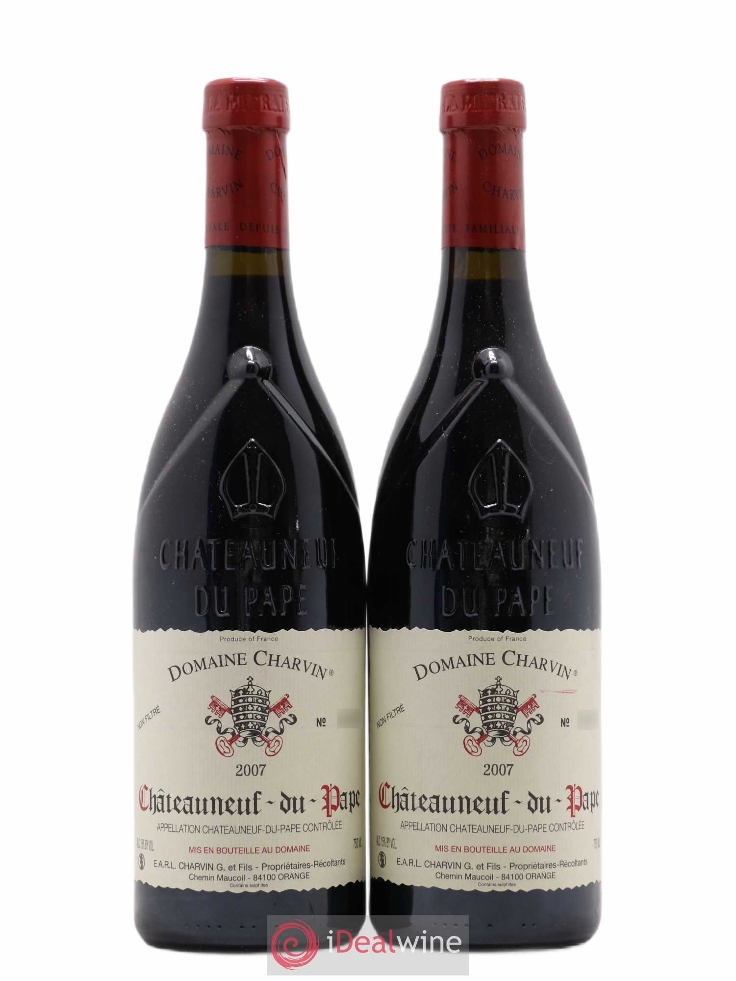 Châteauneuf-du-Pape Charvin (Domaine) 2007 - Lot de 2 bouteilles - 0