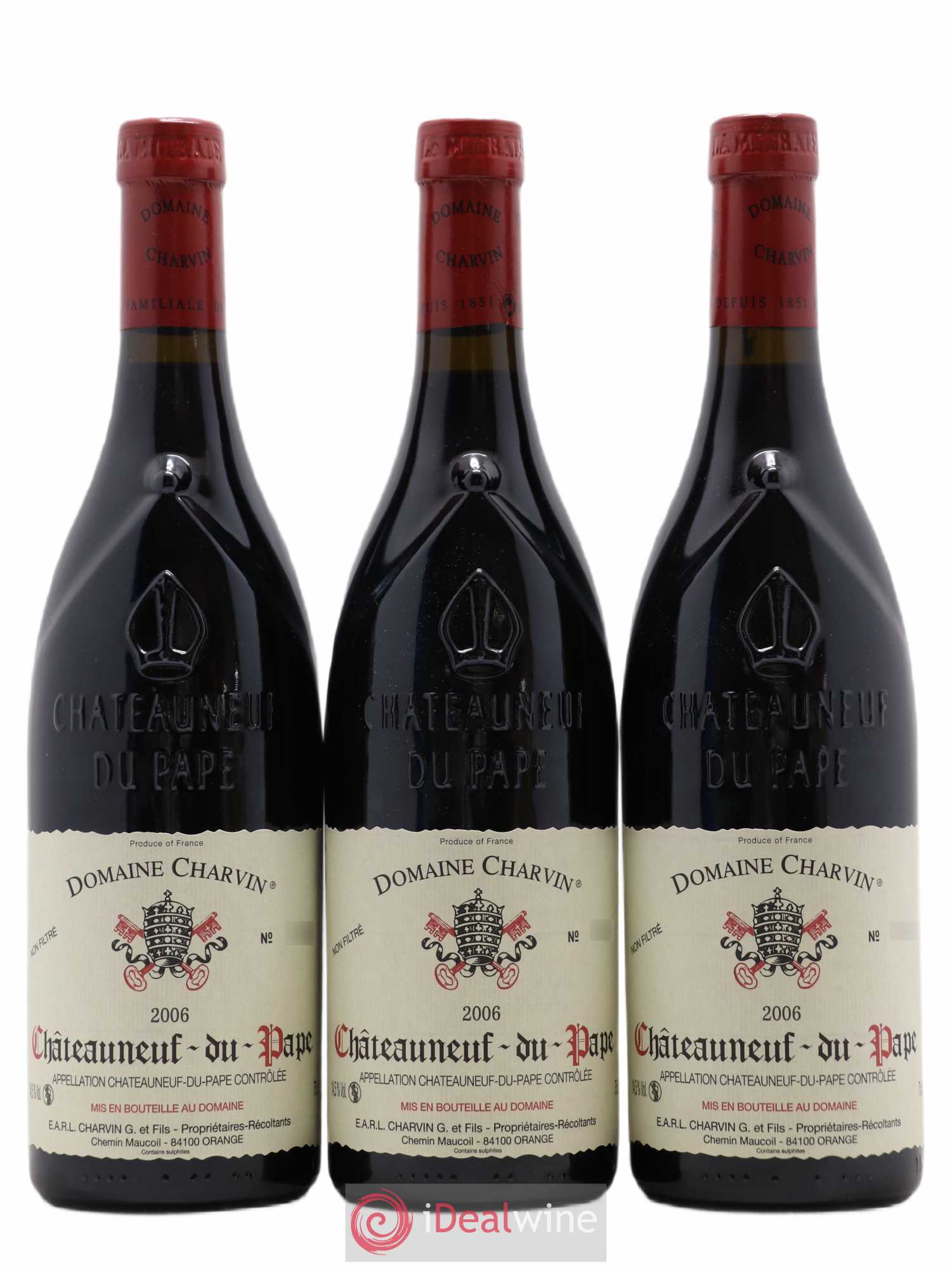 Châteauneuf-du-Pape Charvin (Domaine) 2006 - Lot de 3 bouteilles - 0