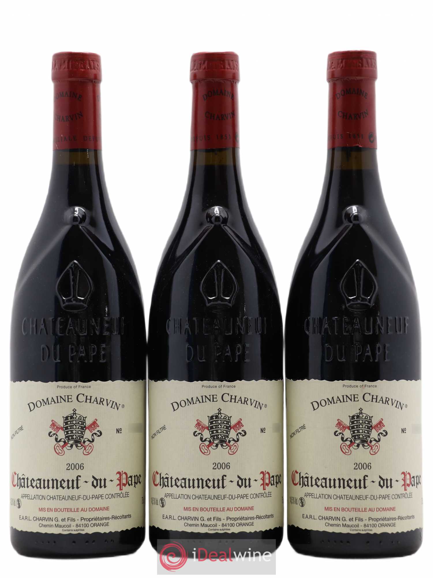 Châteauneuf-du-Pape Charvin (Domaine) 2006 - Lot de 3 bouteilles - 0