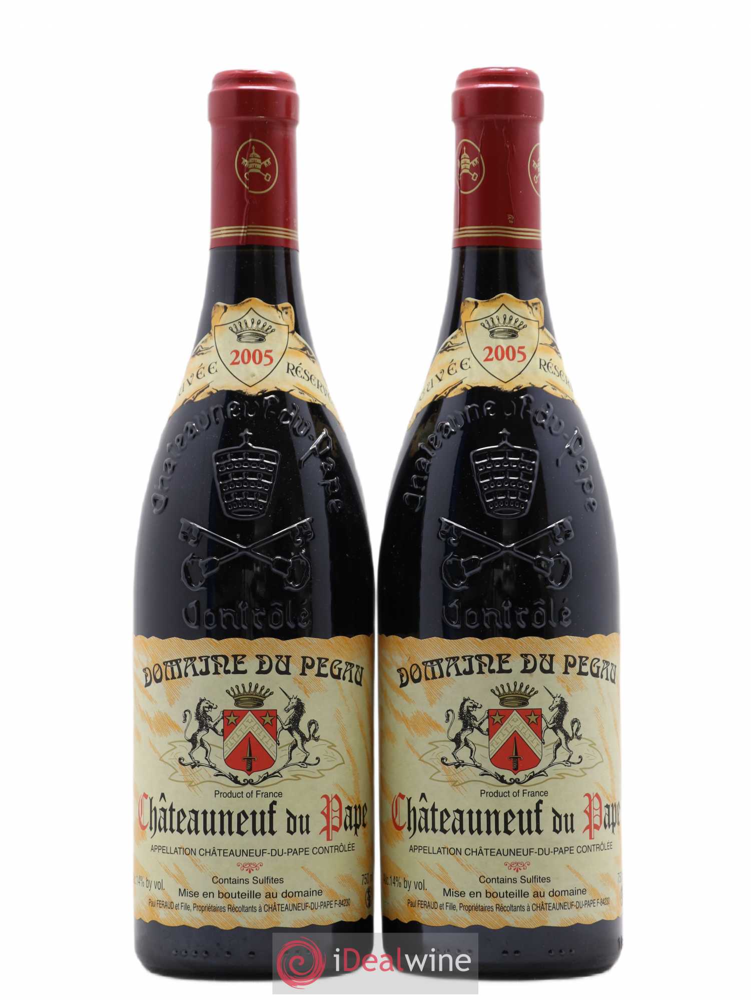 Châteauneuf-du-Pape Domaine du Pégau Cuvée Réservée Paul et Laurence Féraud 2005 - Lot de 2 bouteilles - 0