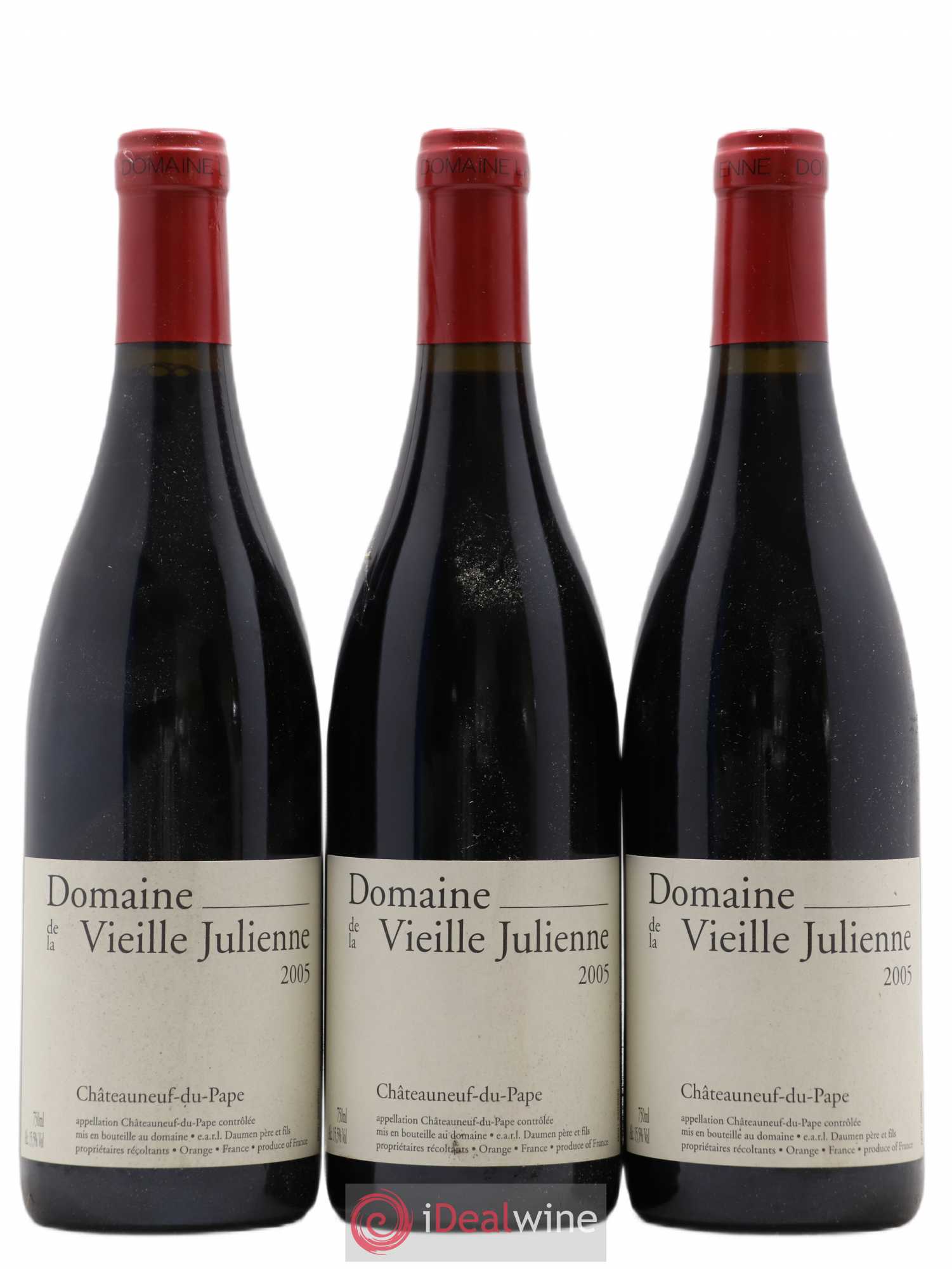 Châteauneuf-du-Pape Vieille Julienne (Domaine de la) Jean-Paul Daumen 2005 - Lot de 3 bouteilles - 0