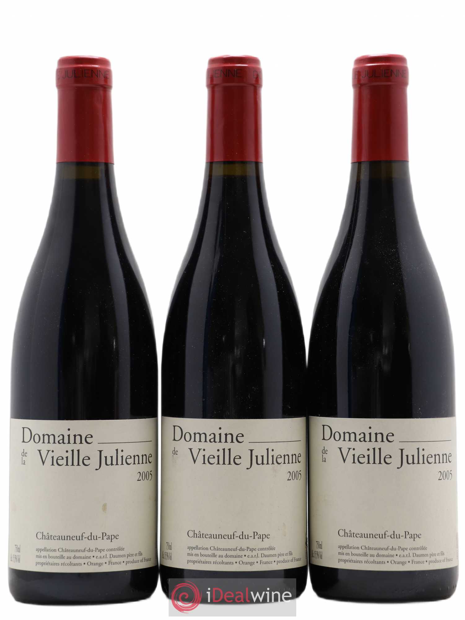 Châteauneuf-du-Pape Vieille Julienne (Domaine de la) Jean-Paul Daumen 2005 - Lot de 3 bouteilles - 0