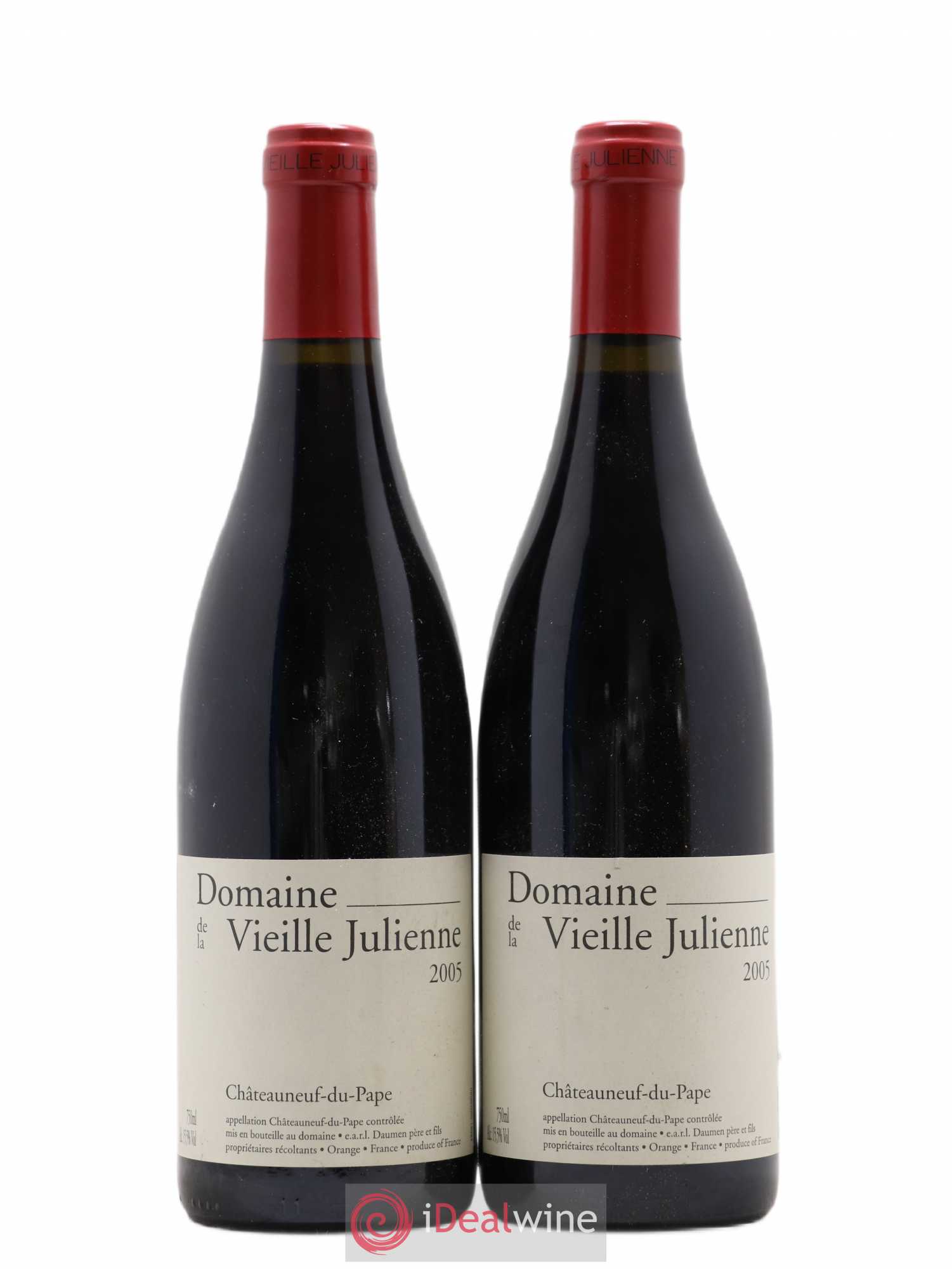 Châteauneuf-du-Pape Vieille Julienne (Domaine de la) Jean-Paul Daumen 2005 - Lot de 2 bouteilles - 0