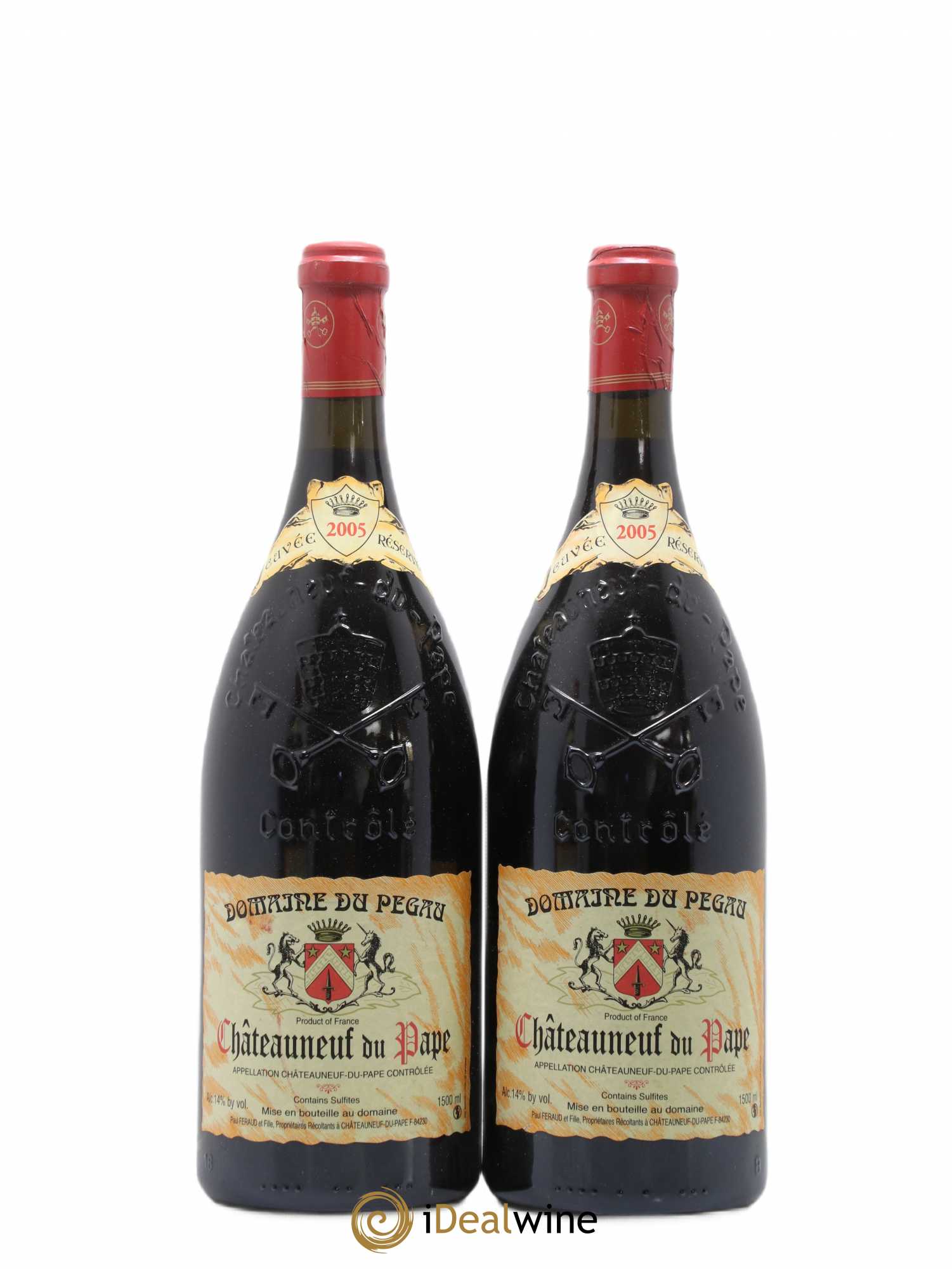 Châteauneuf-du-Pape Domaine du Pégau Cuvée Réservée Paul et Laurence Féraud 2005 - Lot de 2 magnums - 0