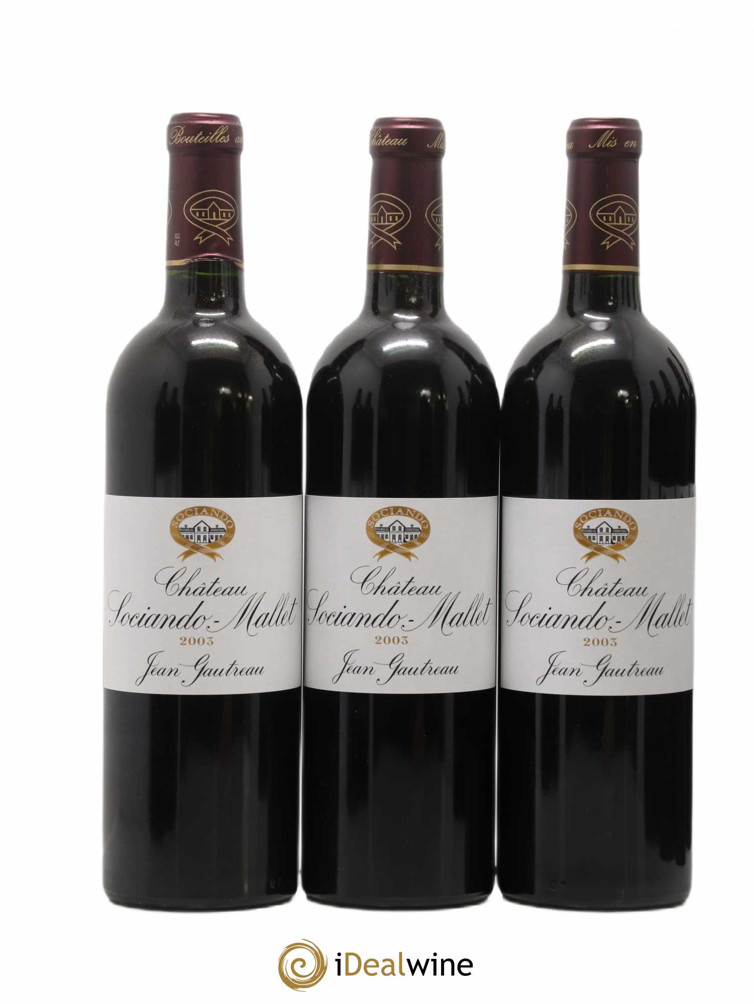 Château Sociando Mallet 2003 - Lot de 12 bouteilles - 2