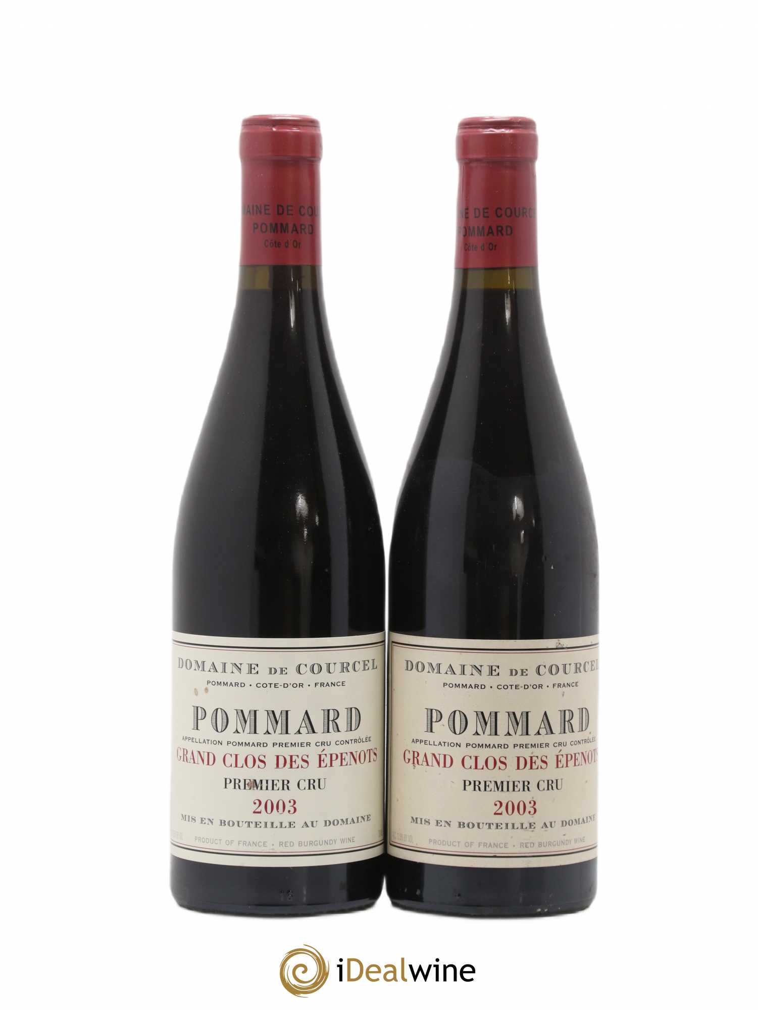 Pommard 1er Cru Grand Clos des Epenots de Courcel (Domaine) 2003 - Lot de 2 bouteilles - 0