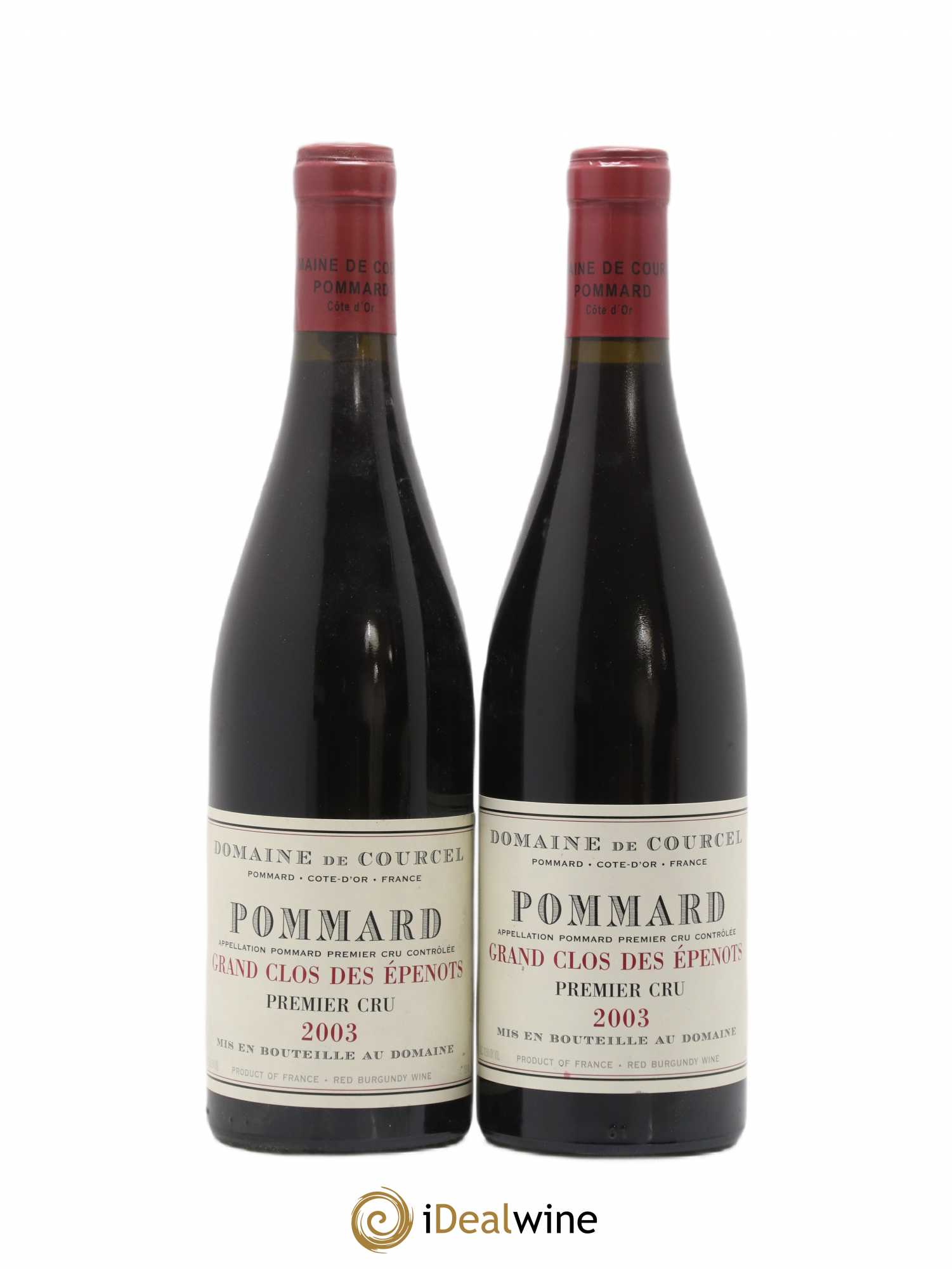 Pommard 1er Cru Grand Clos des Epenots de Courcel (Domaine) 2003 - Lot de 2 bouteilles - 0
