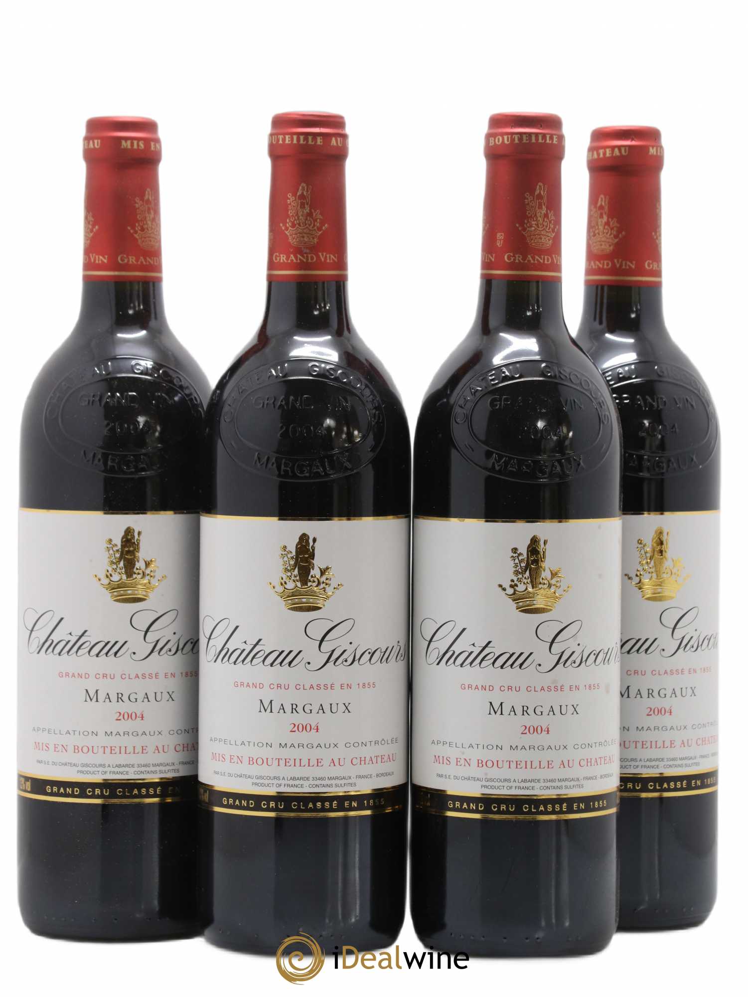 Château Giscours 3ème Grand Cru Classé 2004 - Lot de 4 bouteilles - 0