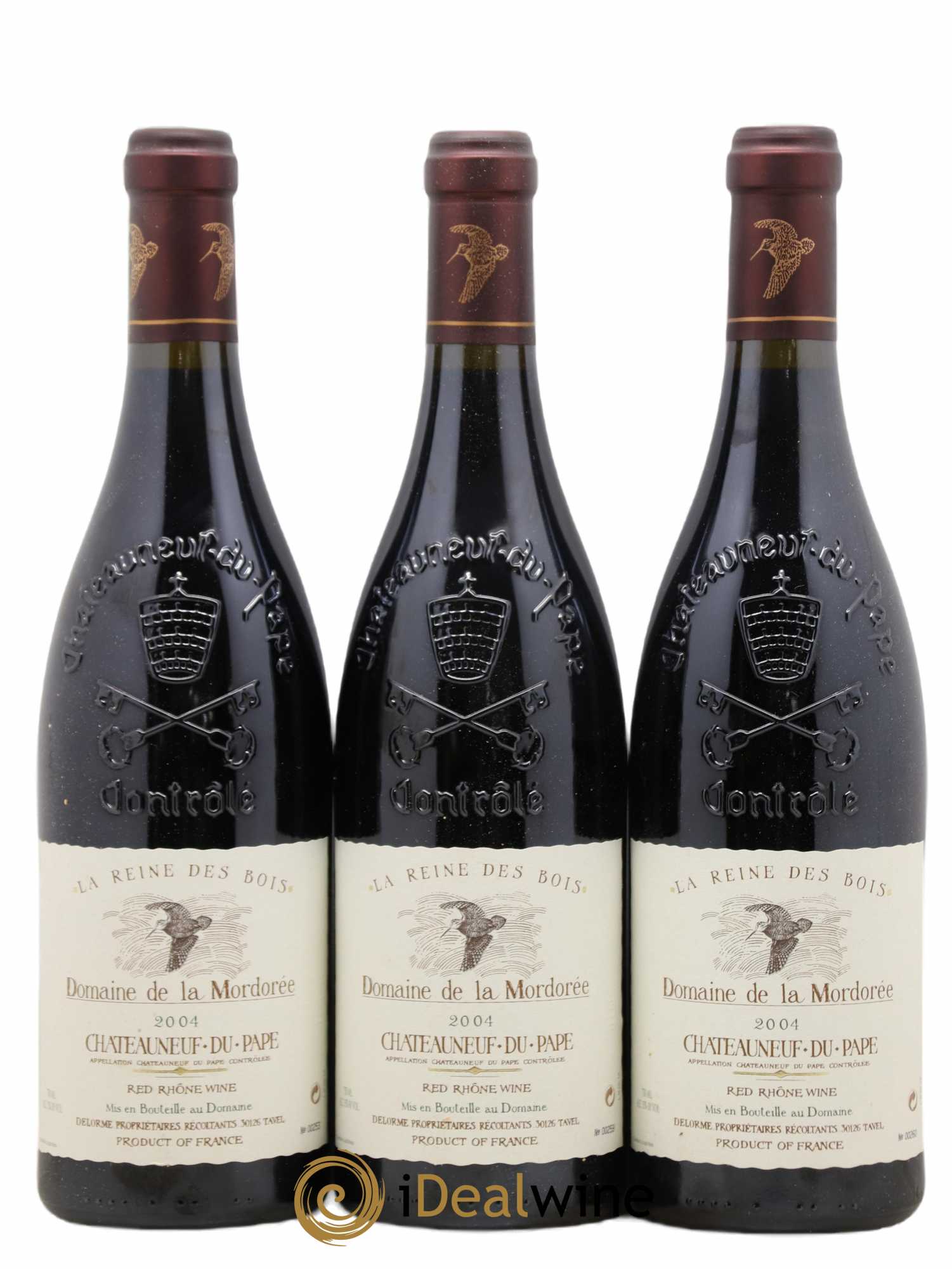 Châteauneuf-du-Pape  Cuvée de la Reine des Bois La Mordorée (Domaine de) 2004 - Lot de 6 bouteilles - 1