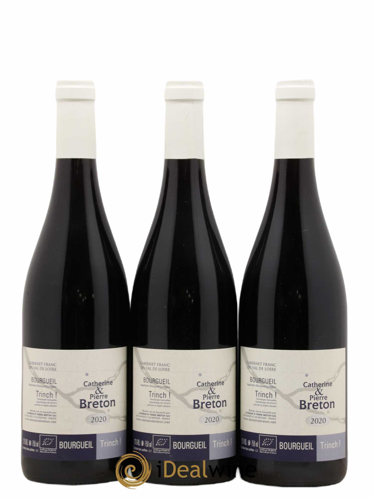 Bourgueil Trinch Catherine et Pierre Breton (sans prix de réserve) 2020 - Lot de 3 bouteilles - 0