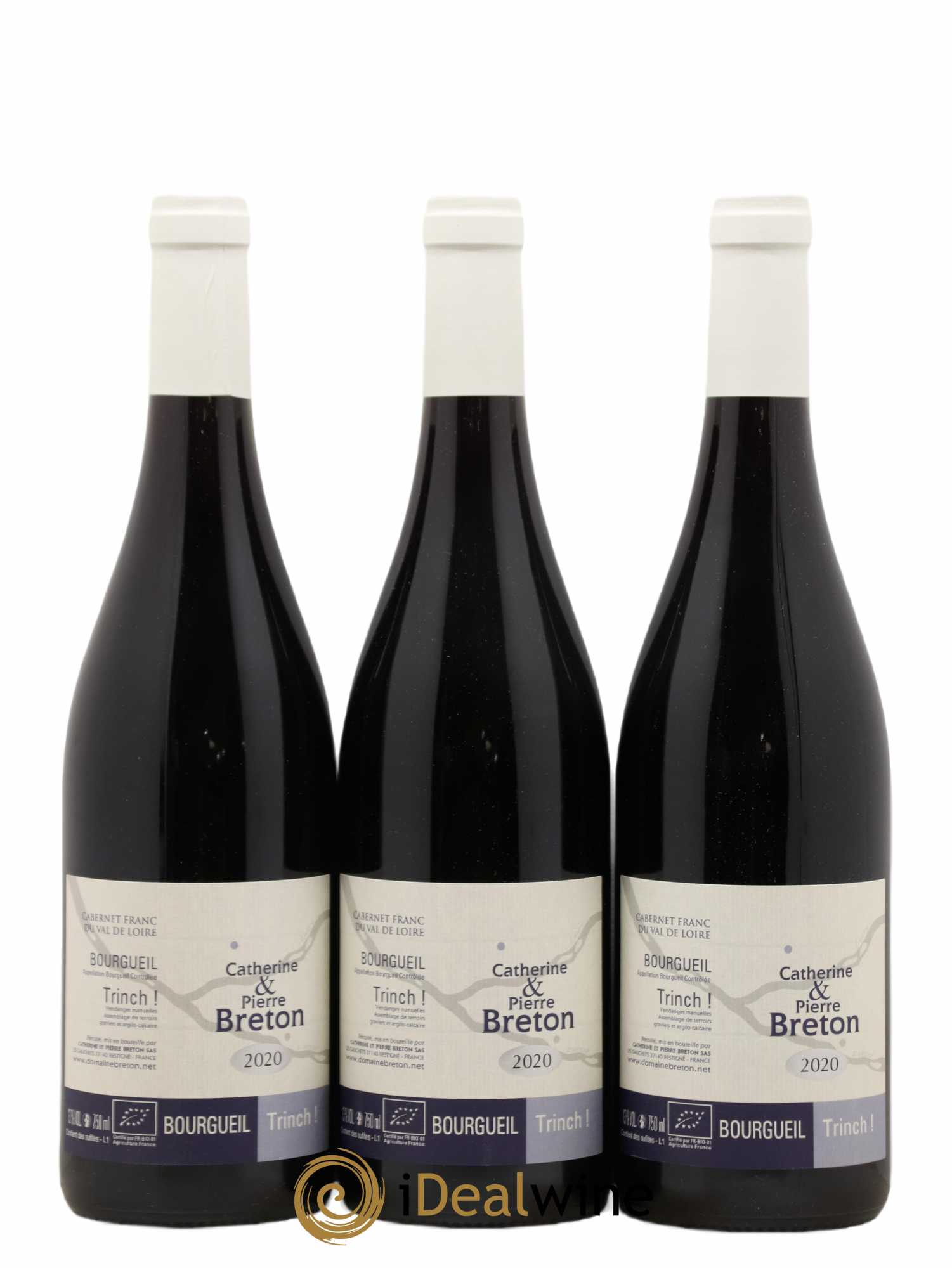 Bourgueil Trinch Catherine et Pierre Breton (sans prix de réserve) 2020 - Lot de 3 bouteilles - 0