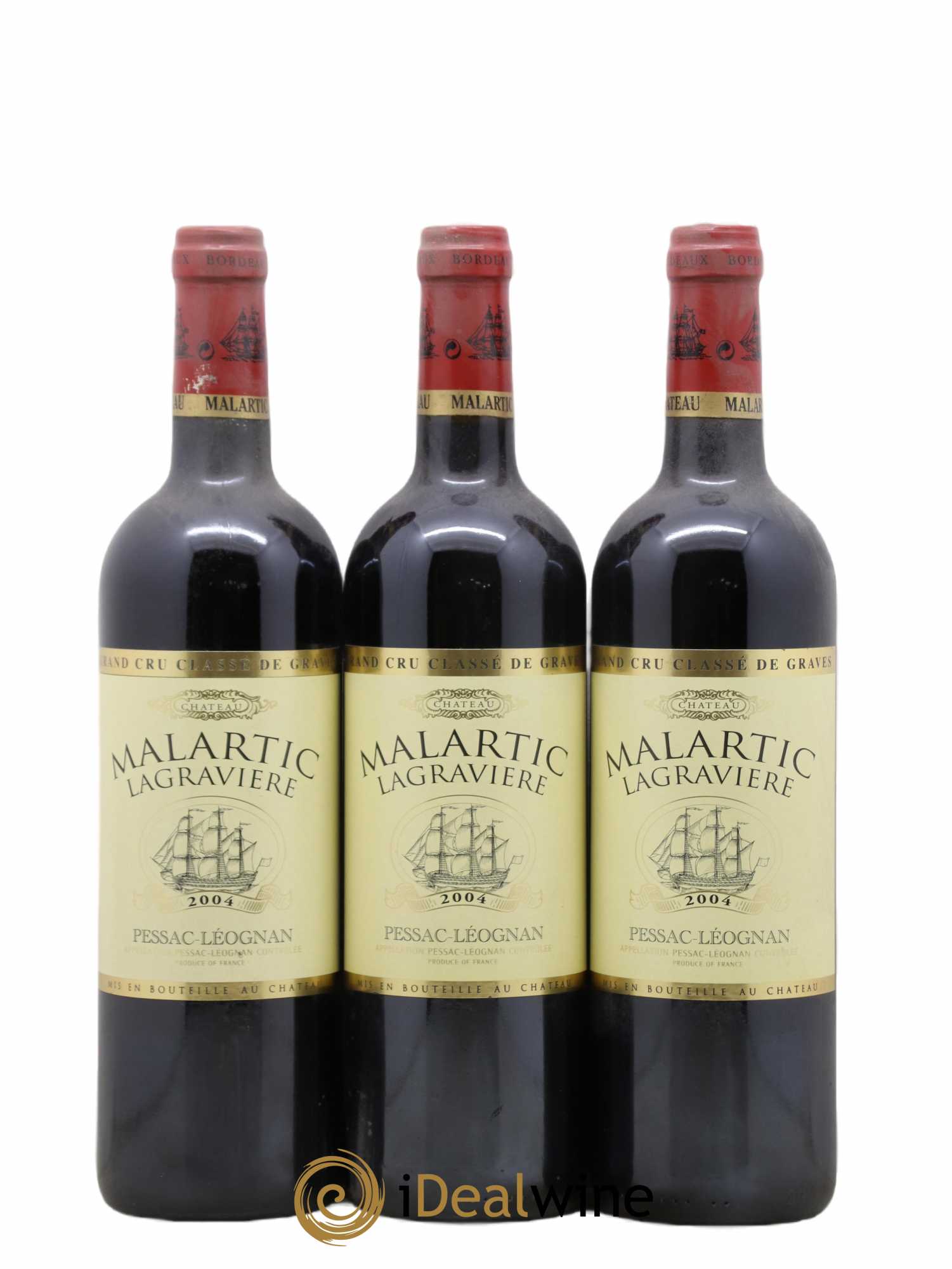 Château Malartic-Lagravière Cru Classé de Graves (sans prix de réserve) 2004 - Lot de 12 bouteilles - 4