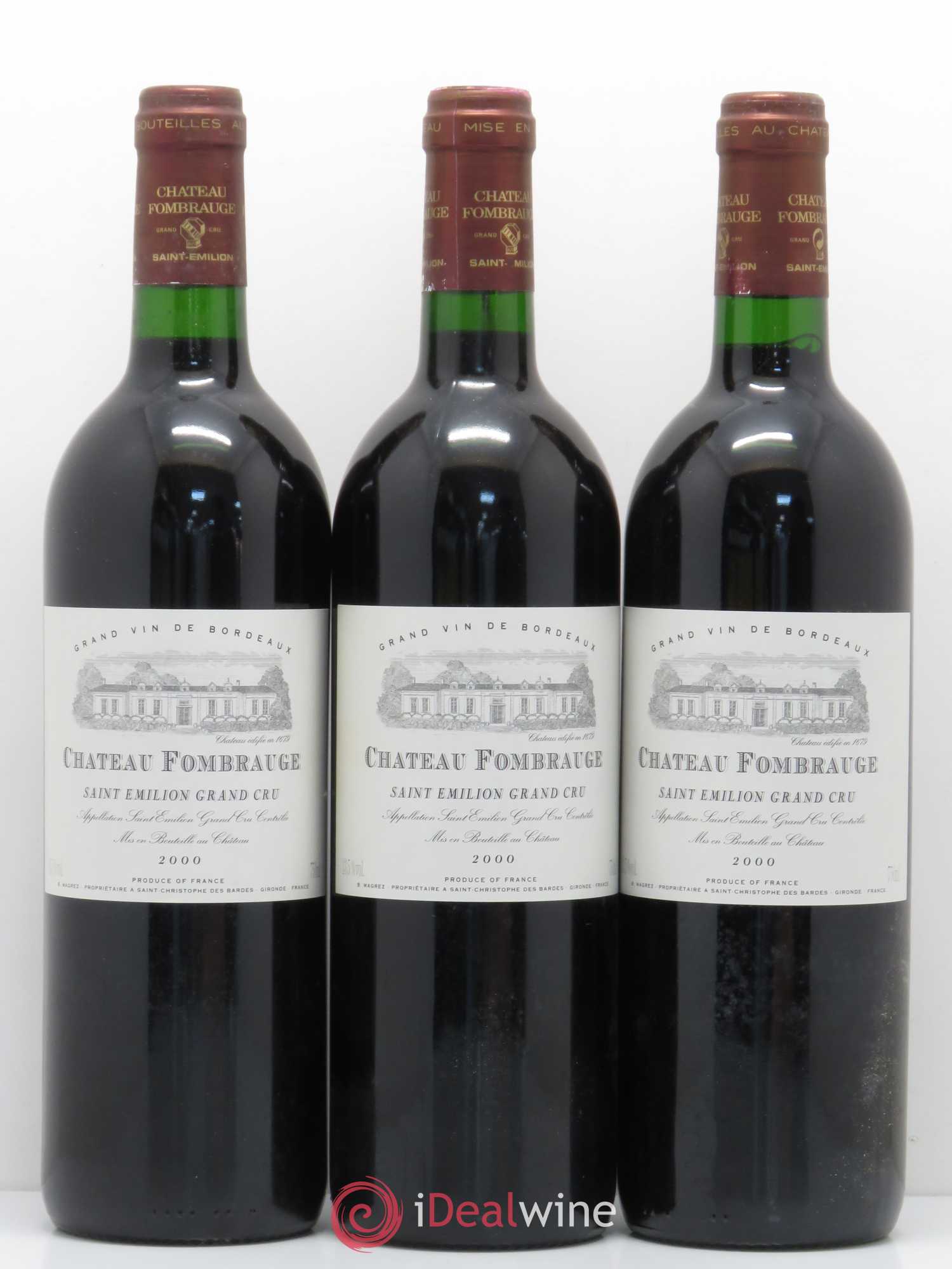 Château Fombrauge Grand Cru Classé 2000 - Lot de 12 bouteilles - 3