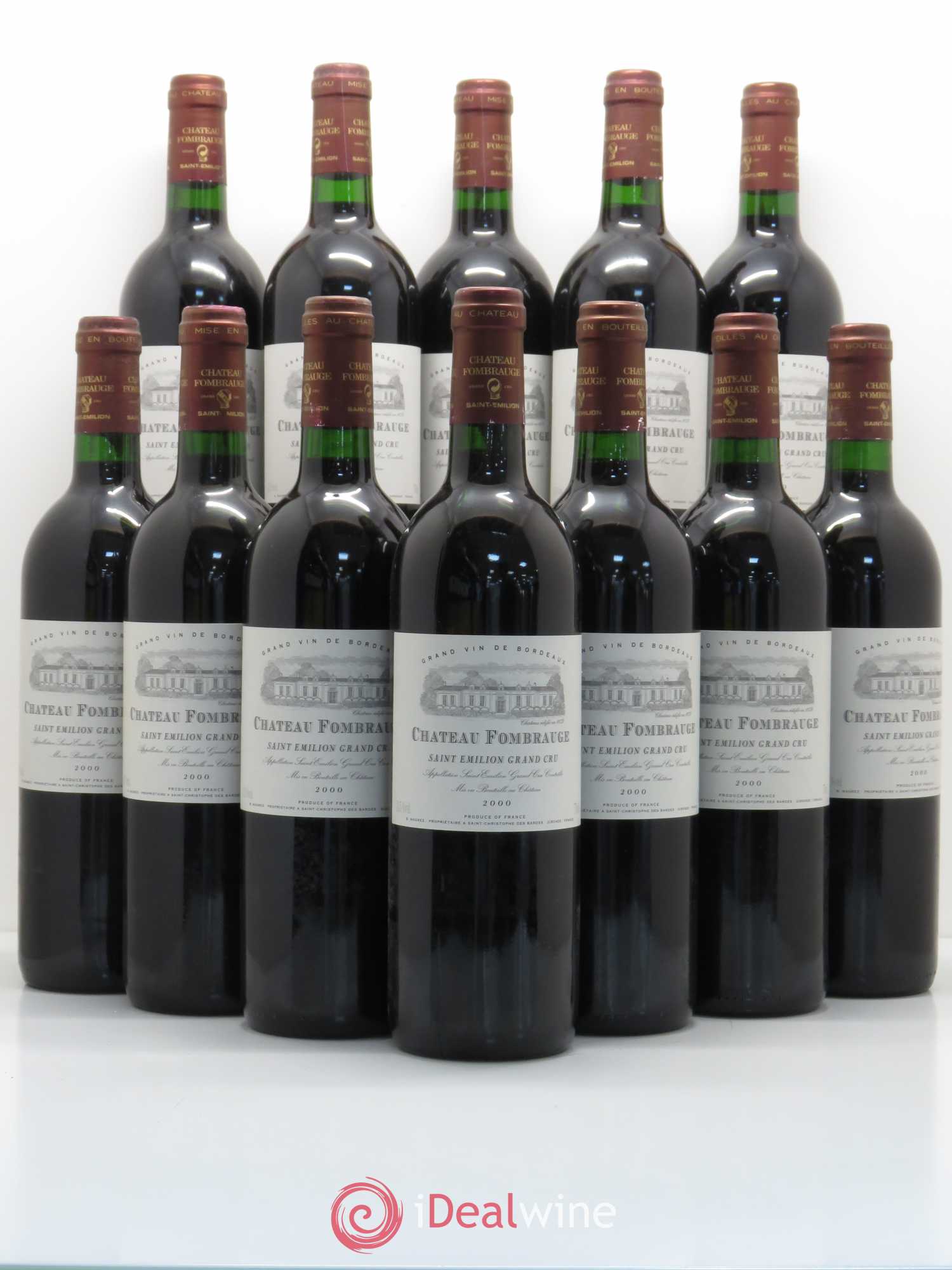 Château Fombrauge Grand Cru Classé 2000 - Lot de 12 bouteilles - 0