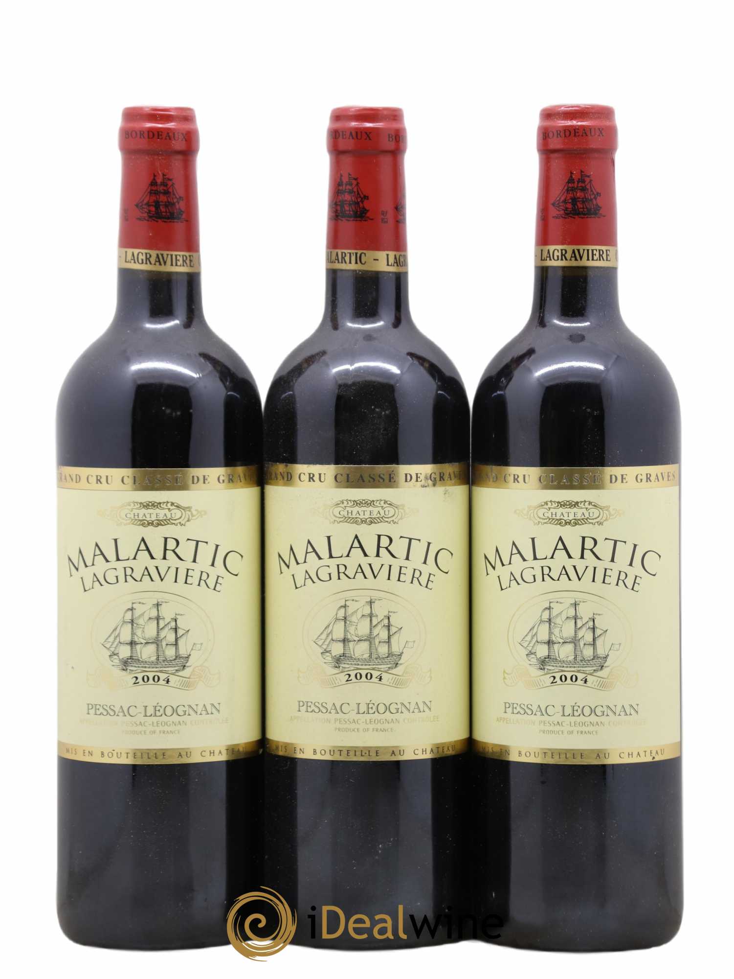 Château Malartic-Lagravière Cru Classé de Graves 2004 - Lot de 6 bouteilles - 1