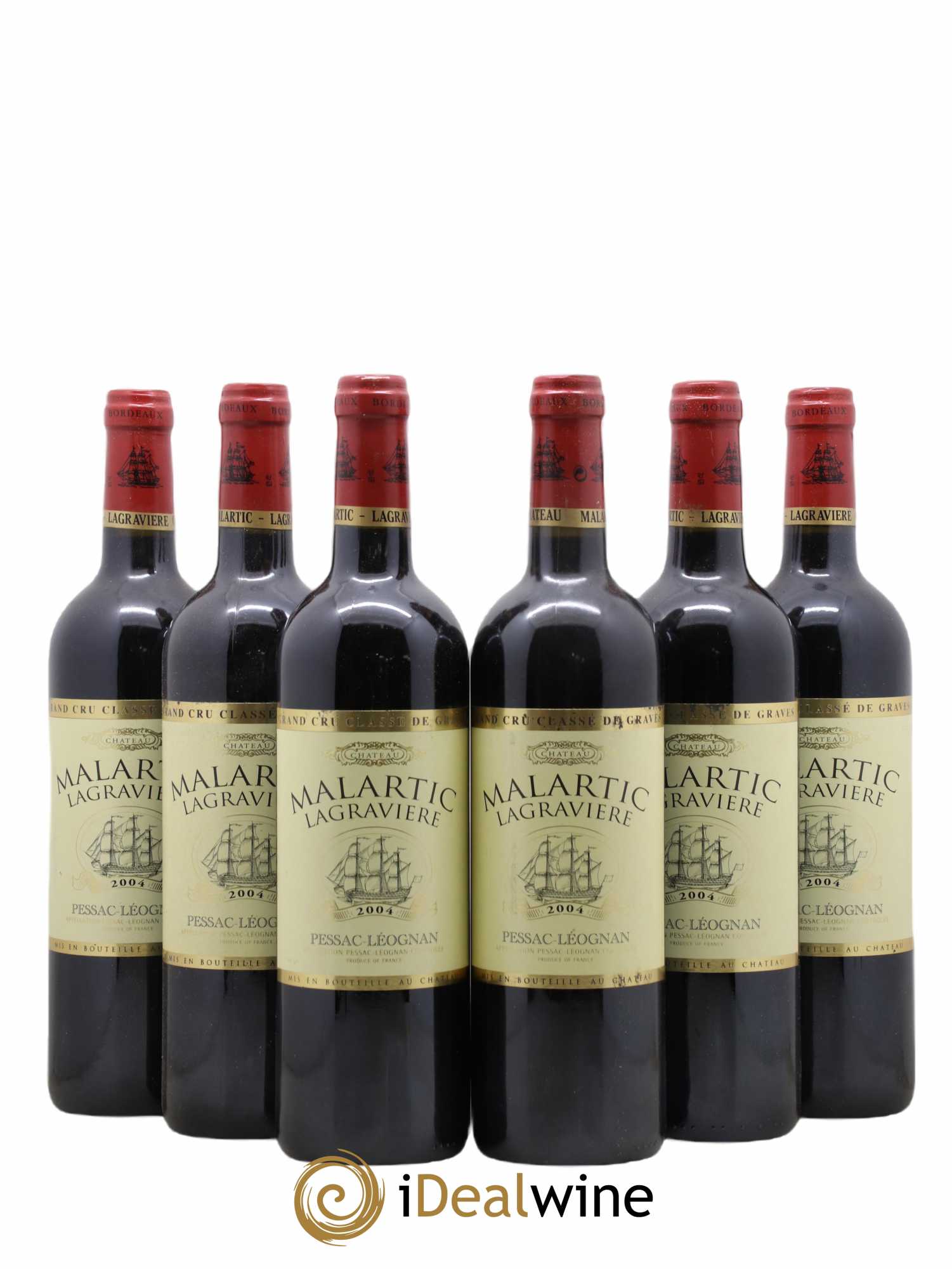 Château Malartic-Lagravière Cru Classé de Graves 2004 - Lot de 6 bouteilles - 0