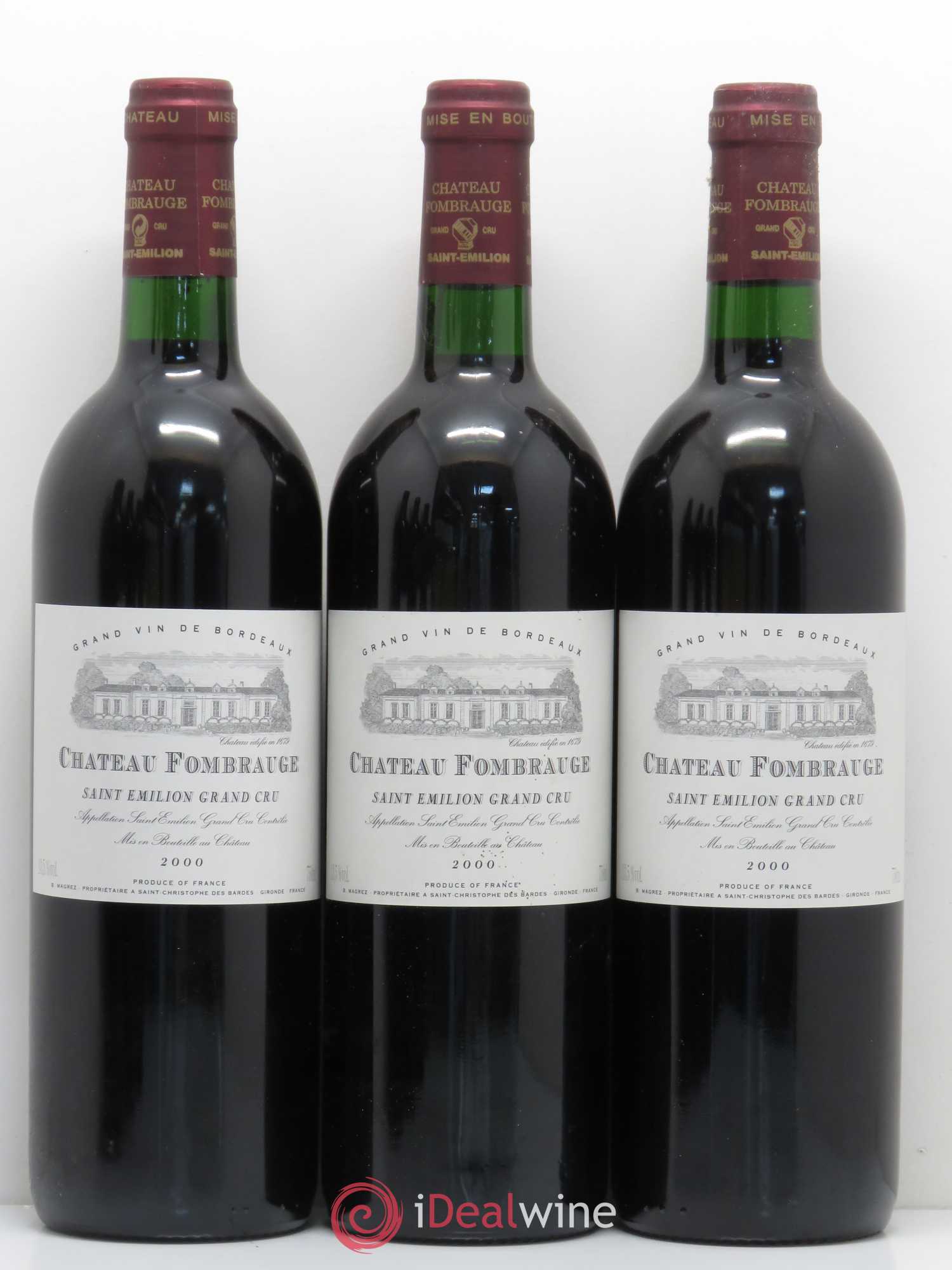 Château Fombrauge Grand Cru Classé 2000 - Lot de 6 bouteilles - 1