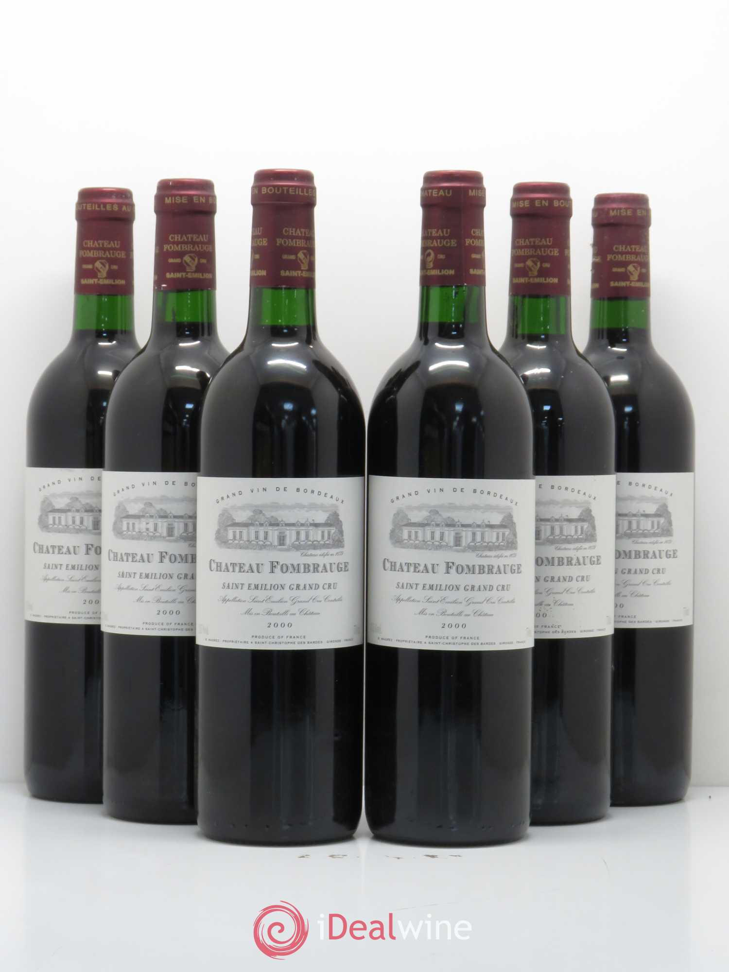 Château Fombrauge Grand Cru Classé 2000 - Lot de 6 bouteilles - 0