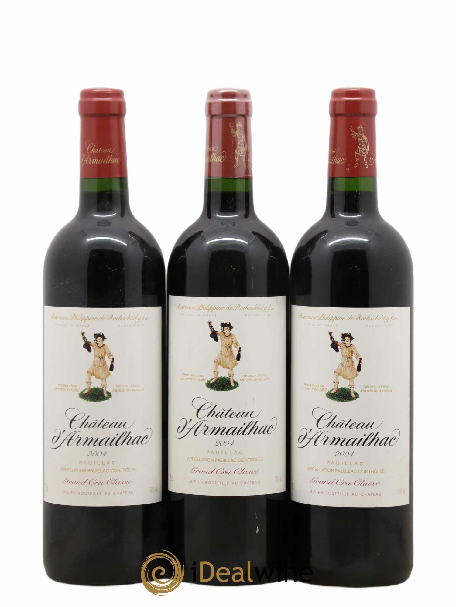 Château d' Armailhac - Mouton Baron(ne) Philippe 5ème Grand Cru Classé 2004 - Lot de 6 bouteilles - 2