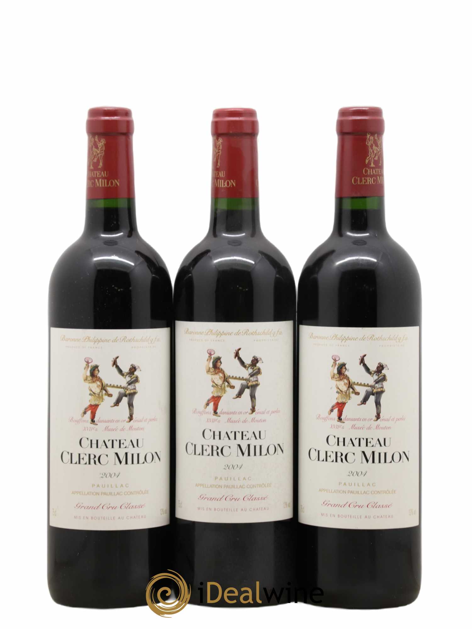 Château Clerc Milon 5ème Grand Cru Classé 2004 - Lot de 6 bouteilles - 1