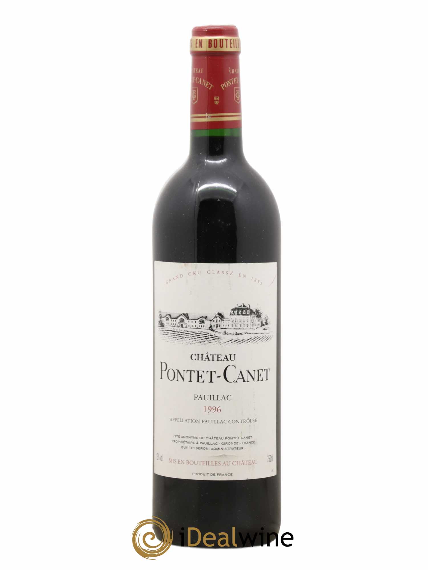 Château Pontet Canet 5ème Grand Cru Classé 1996 - Lot de 1 bouteille - 0