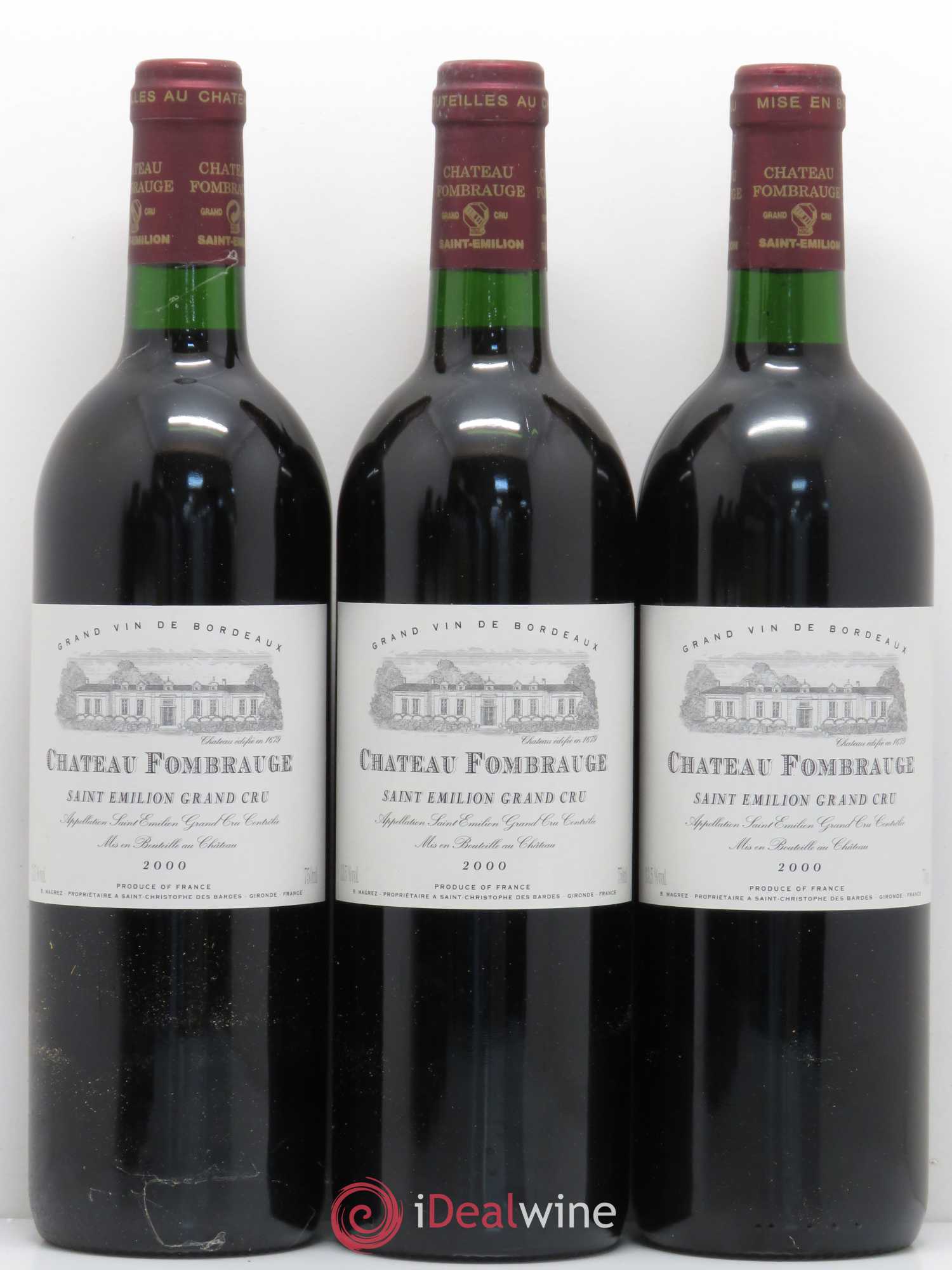 Château Fombrauge Grand Cru Classé 2000 - Lot de 6 bouteilles - 1
