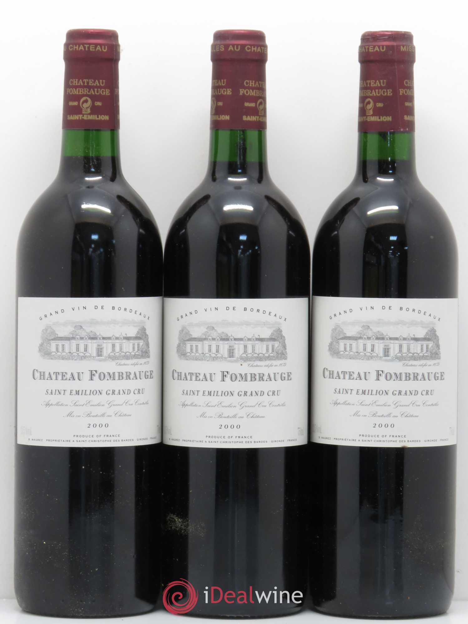 Château Fombrauge Grand Cru Classé 2000 - Lot de 6 bouteilles - 2