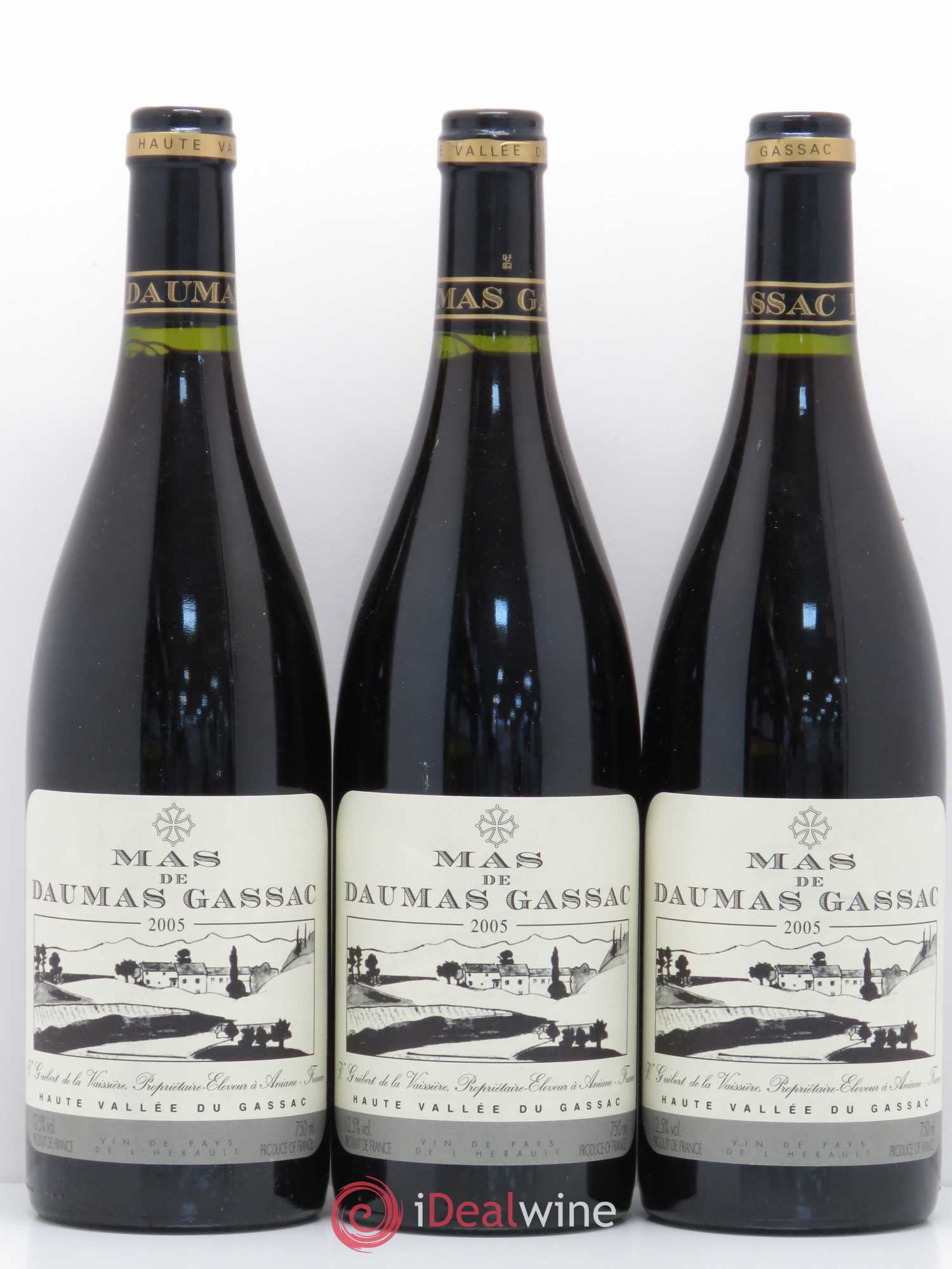 Saint-Guilhem-le-Désert - Cité d'Aniane Mas Daumas Gassac Famille Guibert de La Vaissière 2005 - Lot de 6 bouteilles - 2