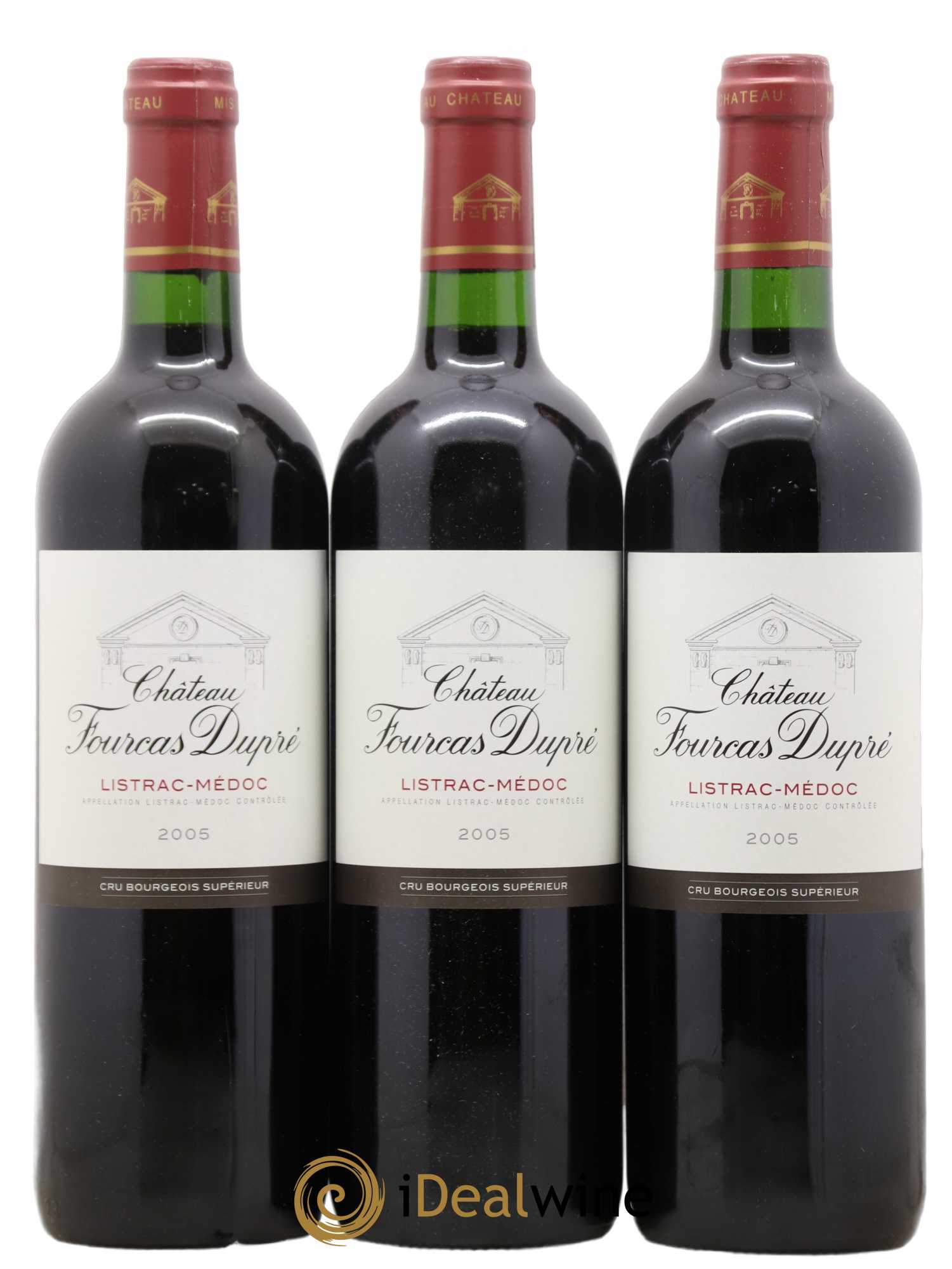 Château Fourcas Dupré 2005 - Lot of 3 bottles - 0