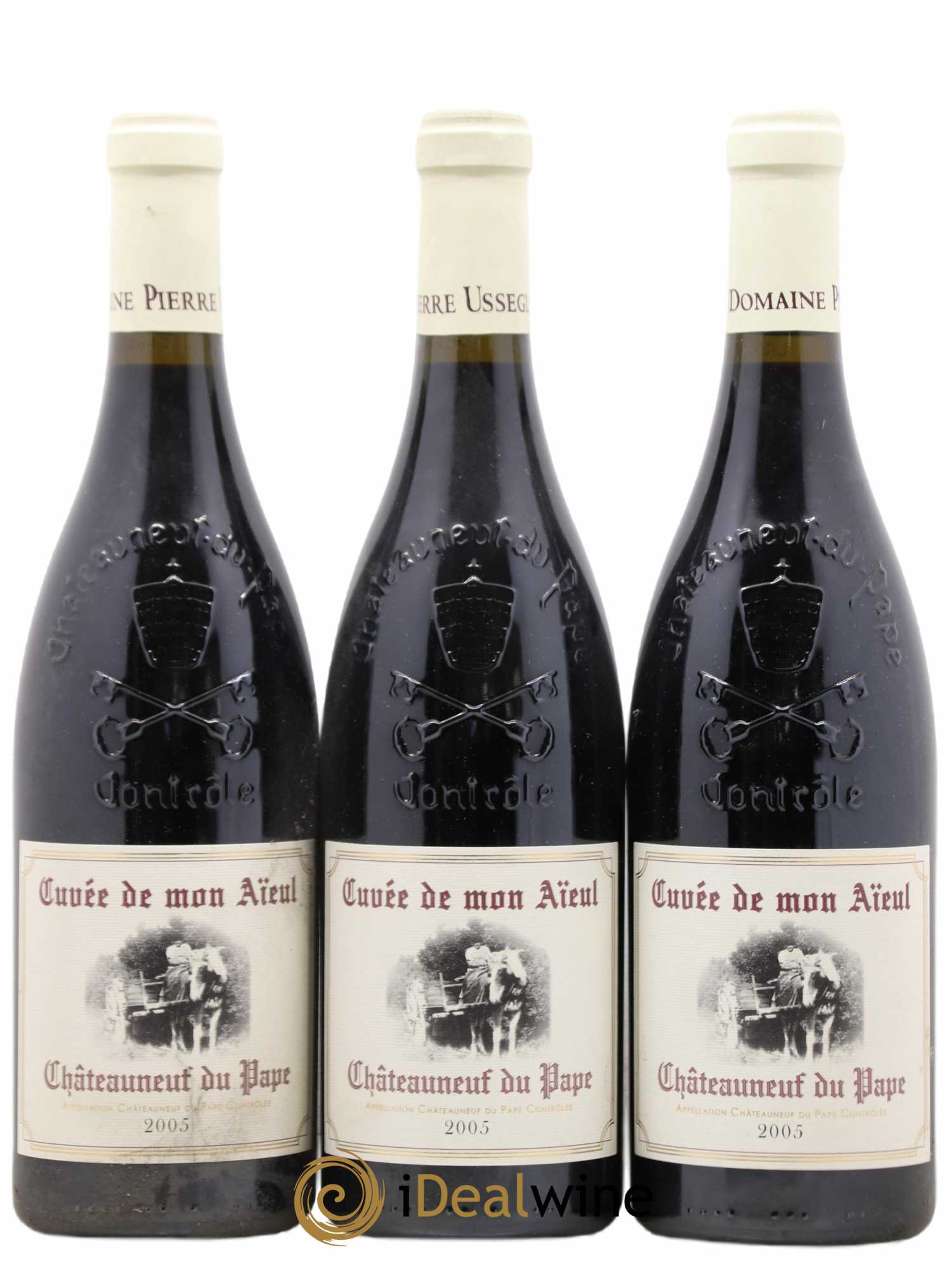 Châteauneuf-du-Pape Cuvée de mon Aïeul Pierre Usseglio & Fils 2005 - Lot de 3 bouteilles - 0