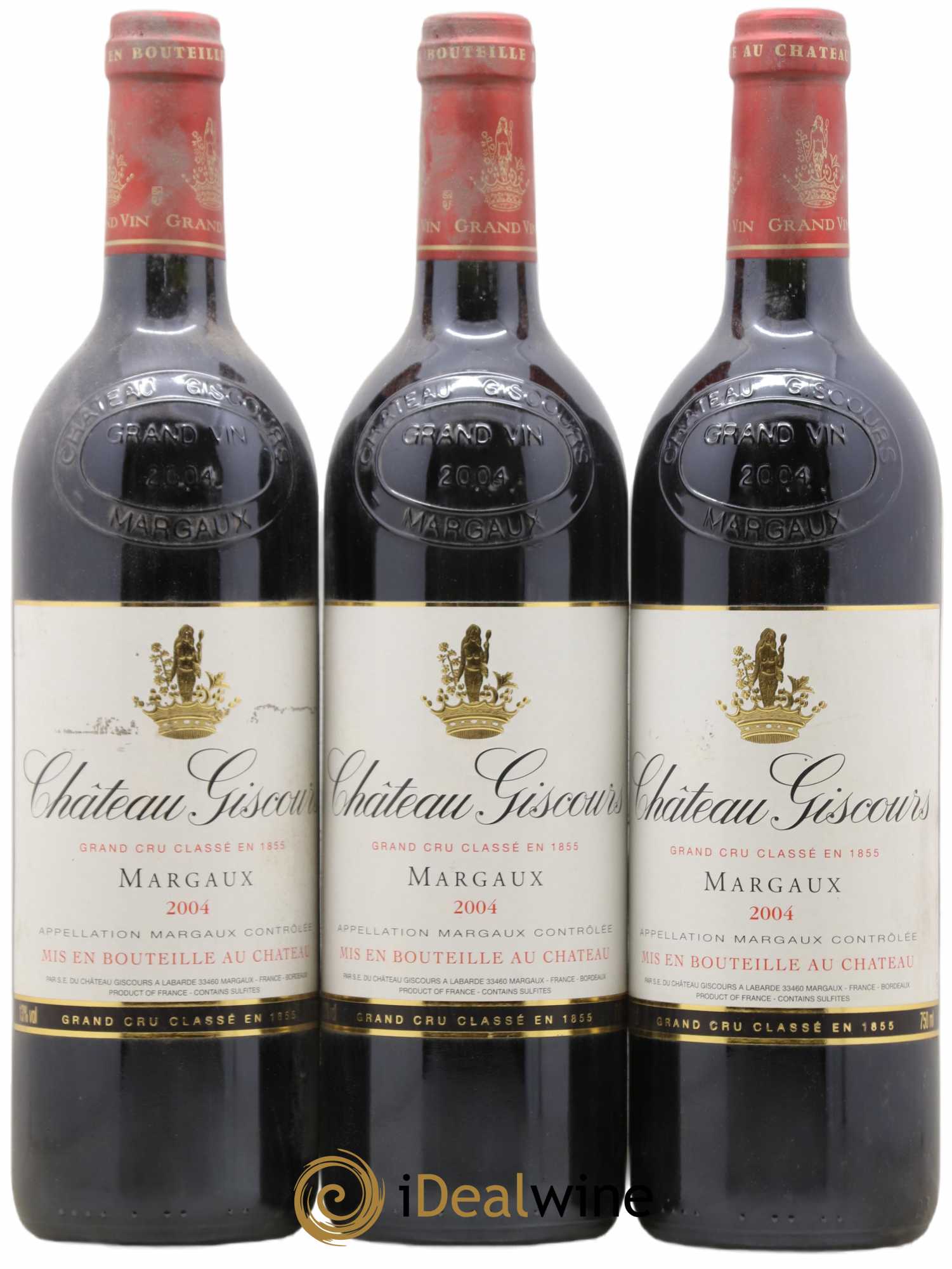 Château Giscours 3ème Grand Cru Classé 2004 - Lot de 3 bouteilles - 0