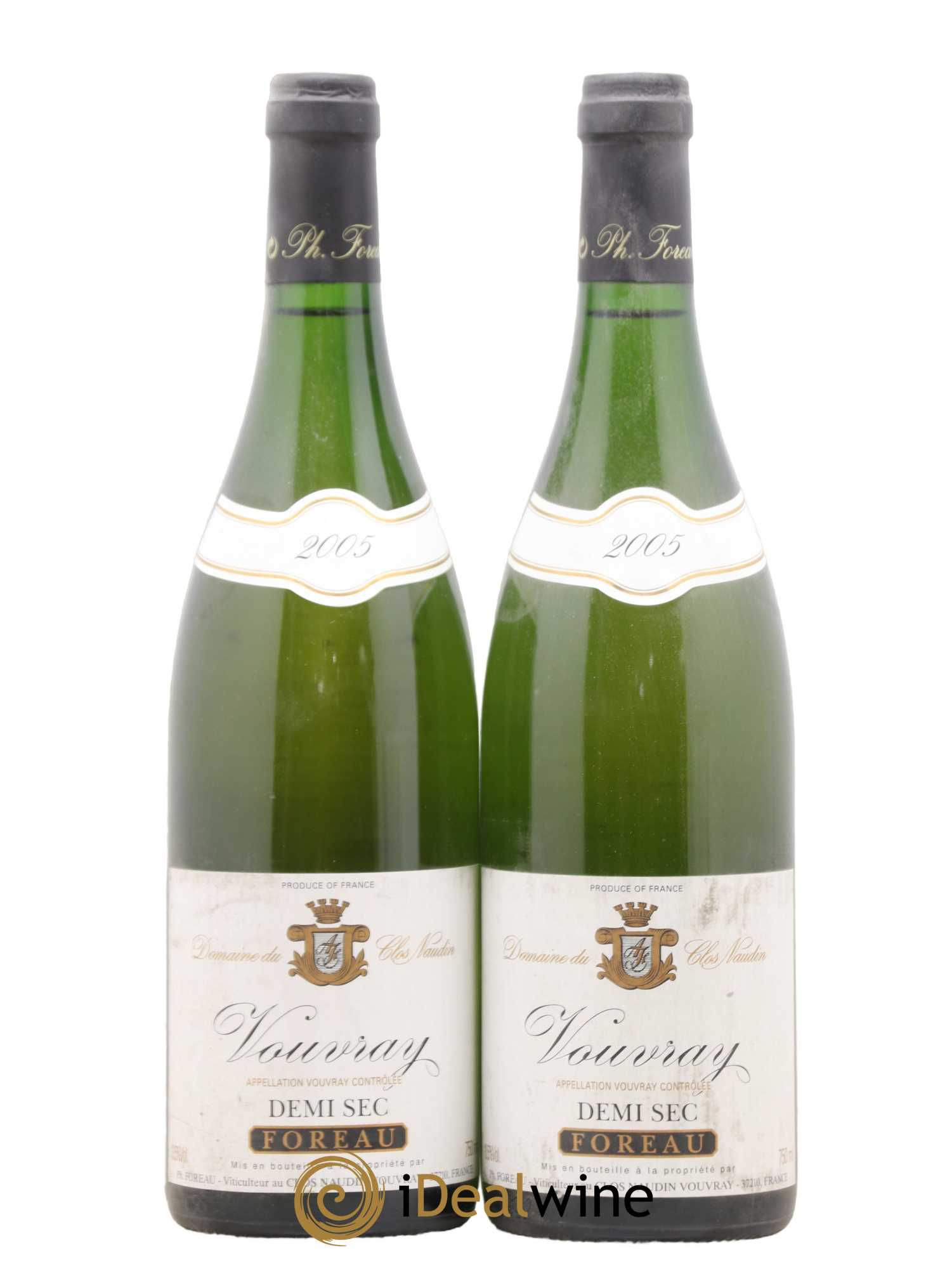 Vouvray Demi-Sec Clos Naudin - Philippe Foreau 2005 - Lot de 2 bouteilles - 0