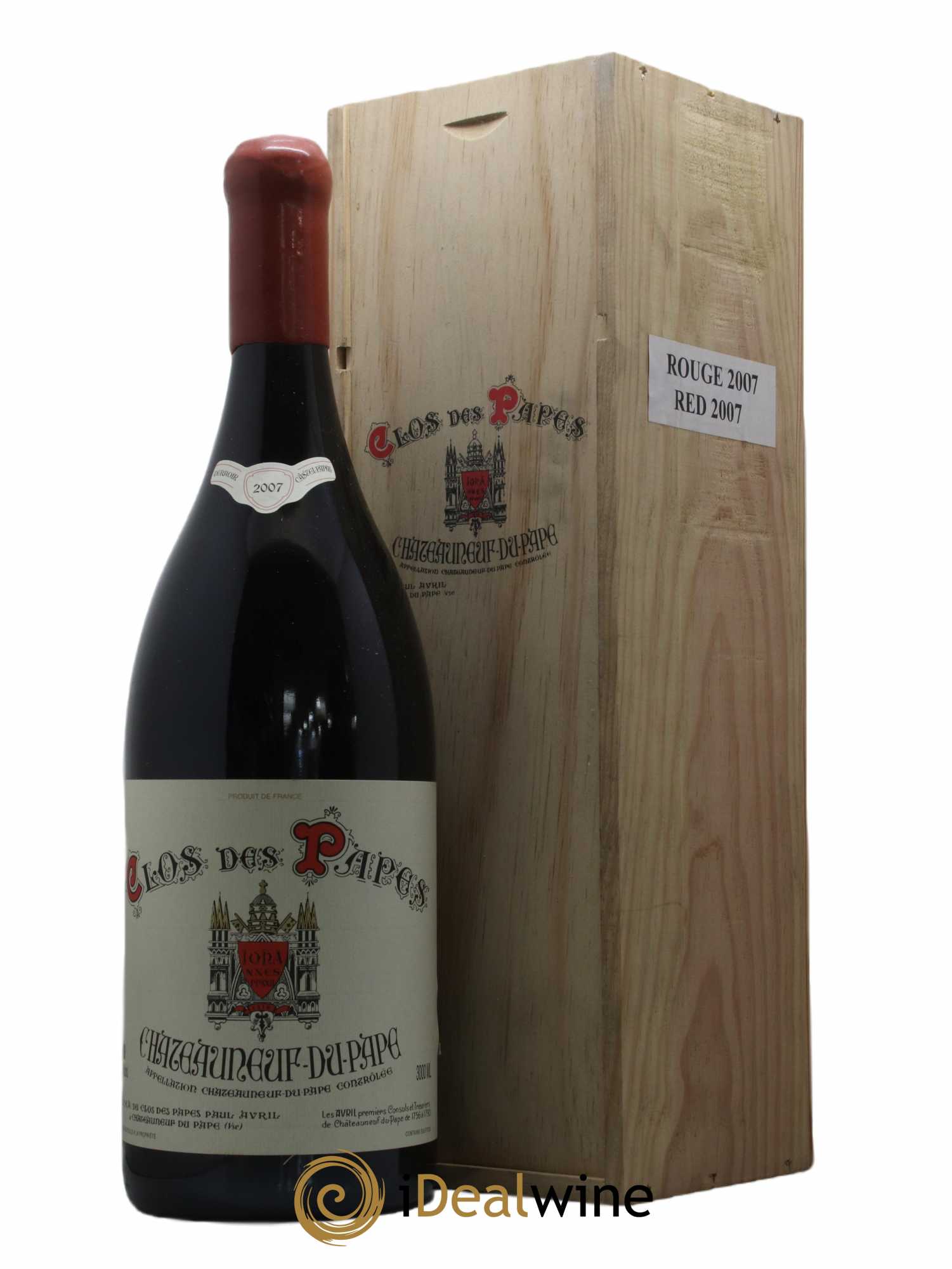 Châteauneuf-du-Pape Clos des Papes - Paul Avril 2007 - Lot de 1 double magnum - 0