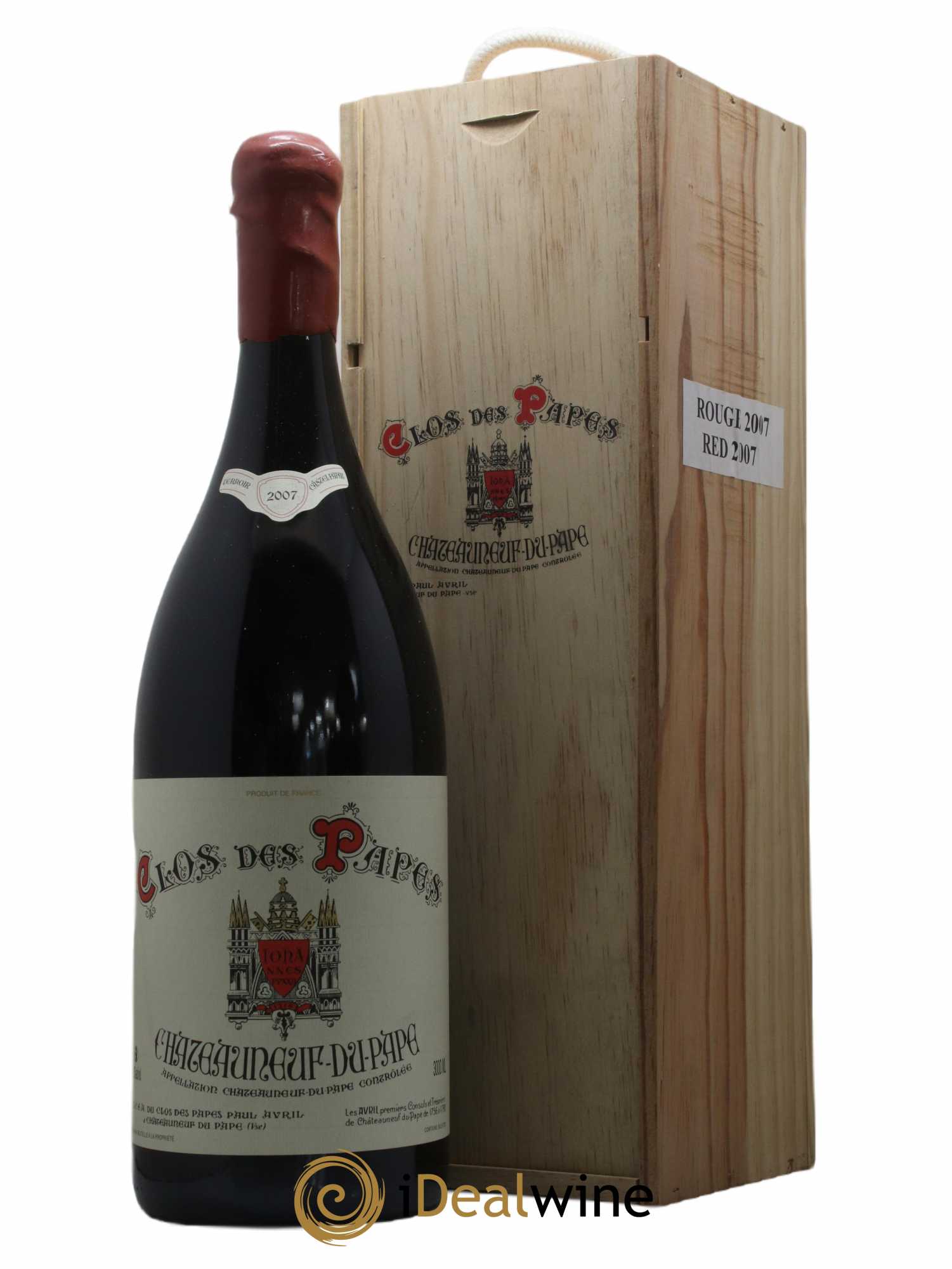 Châteauneuf-du-Pape Clos des Papes - Paul Avril (sans prix de réserve) 2007 - Lot de 1 double magnum - 0