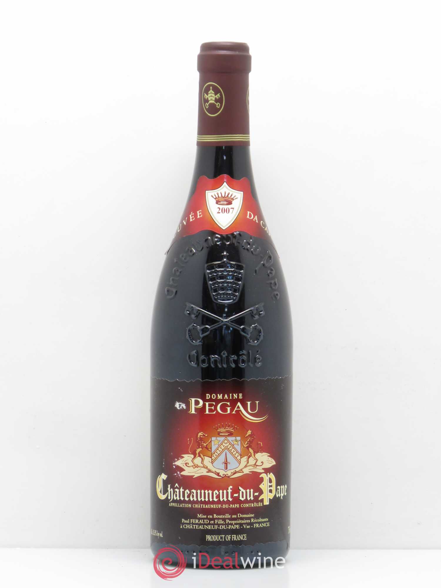 Châteauneuf-du-Pape Domaine du Pégau Cuvée Da Capo Paul et Laurence Féraud 2007 - Lot de 1 bouteille - 0