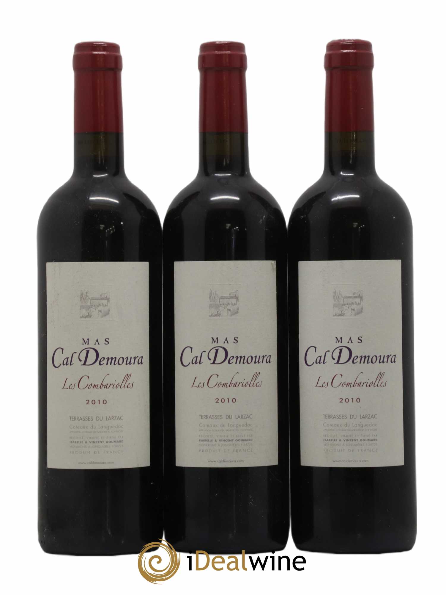 Terrasses du Larzac Les Combariolles Mas Cal Demoura 2010 - Lot de 3 bouteilles - 0